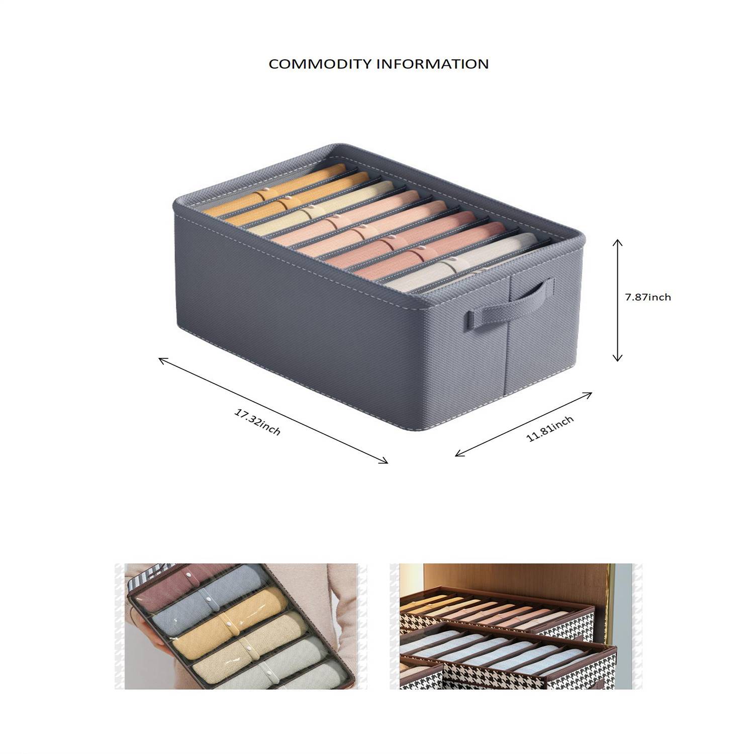 Foldable With Lid Trousers For Storing Artifacts 6