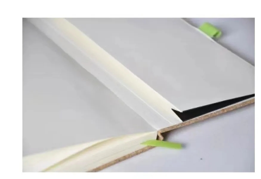 Custom A5 Recyclable Tie Notebook- With Pocket and Eraser 5