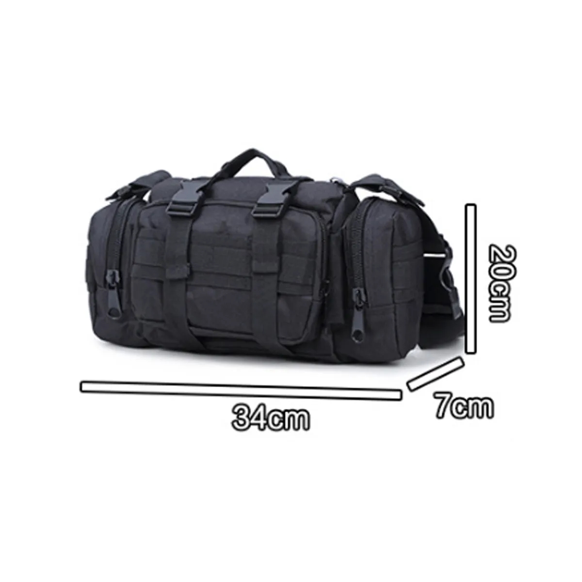 Tactical MOLLE Outdoor Waist Crossbody Sling Bag Pack 6