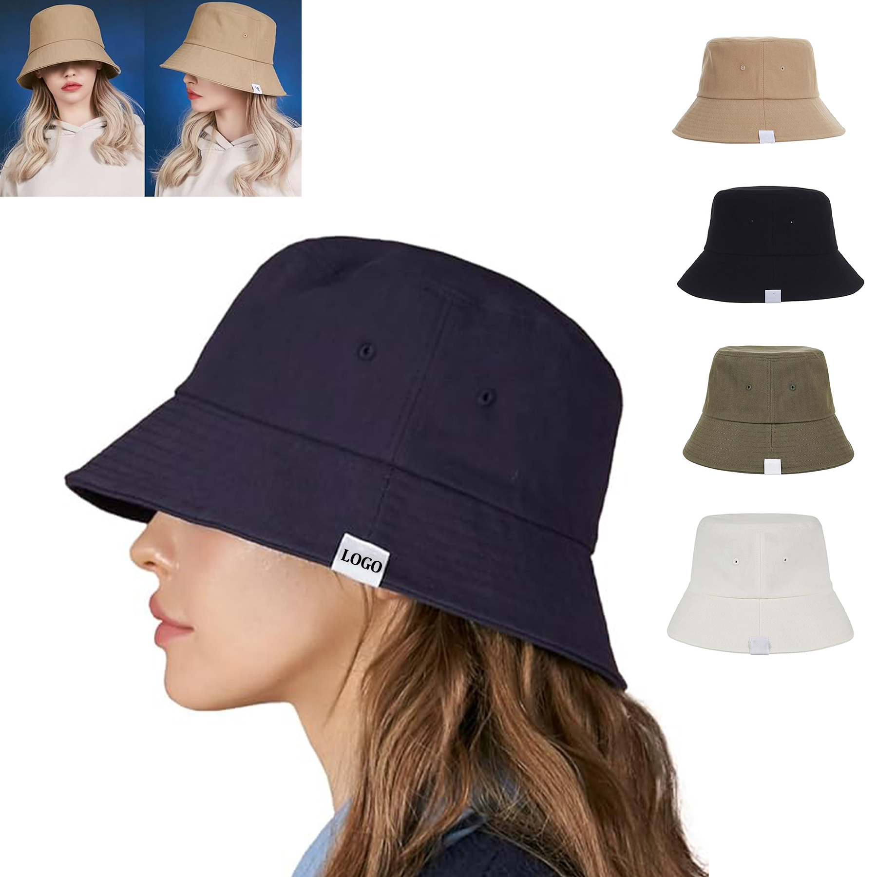 Unisex Casual Sun Protection Bucket Hat 5