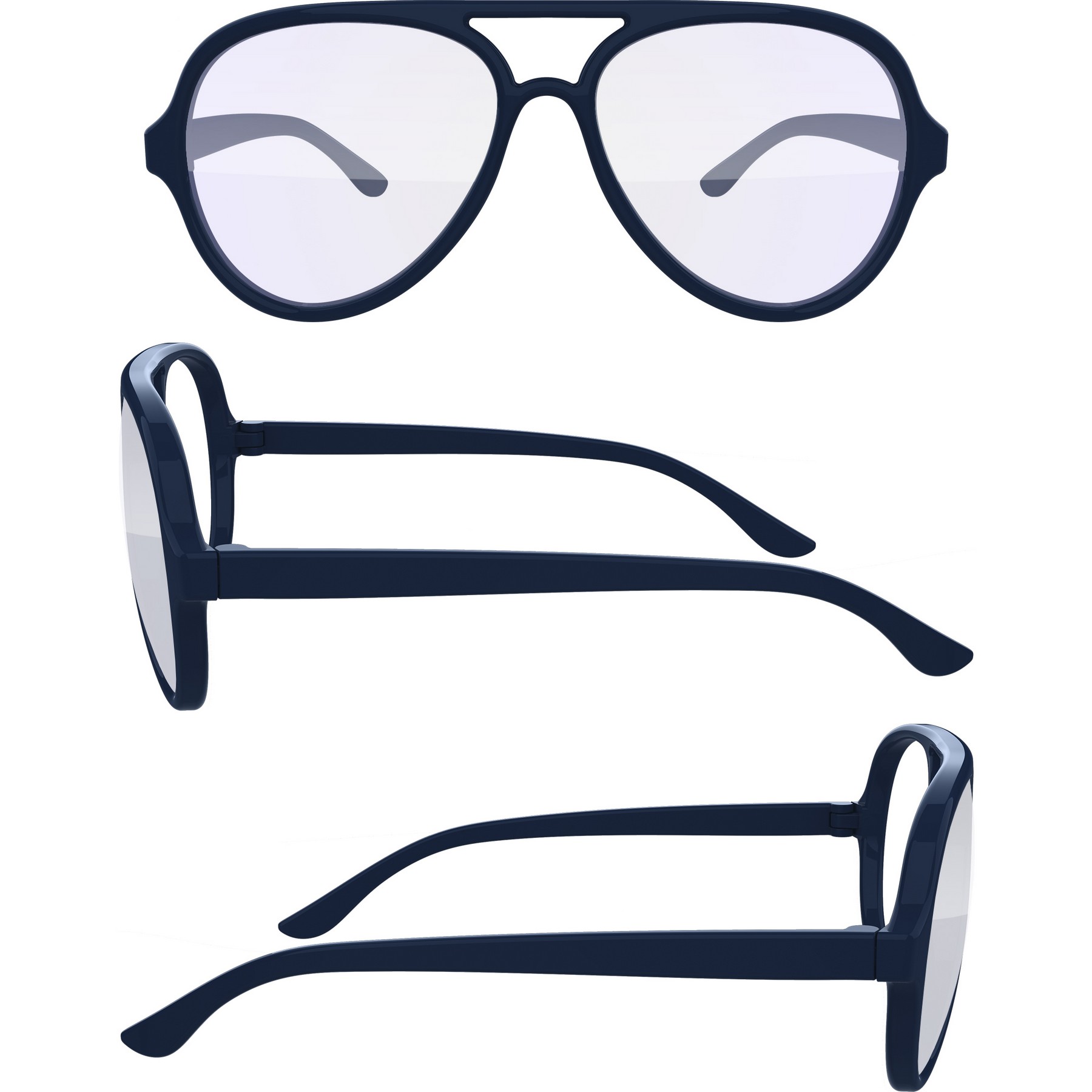 Plastic Aviator Blue Light Blocking Sunglasses 4