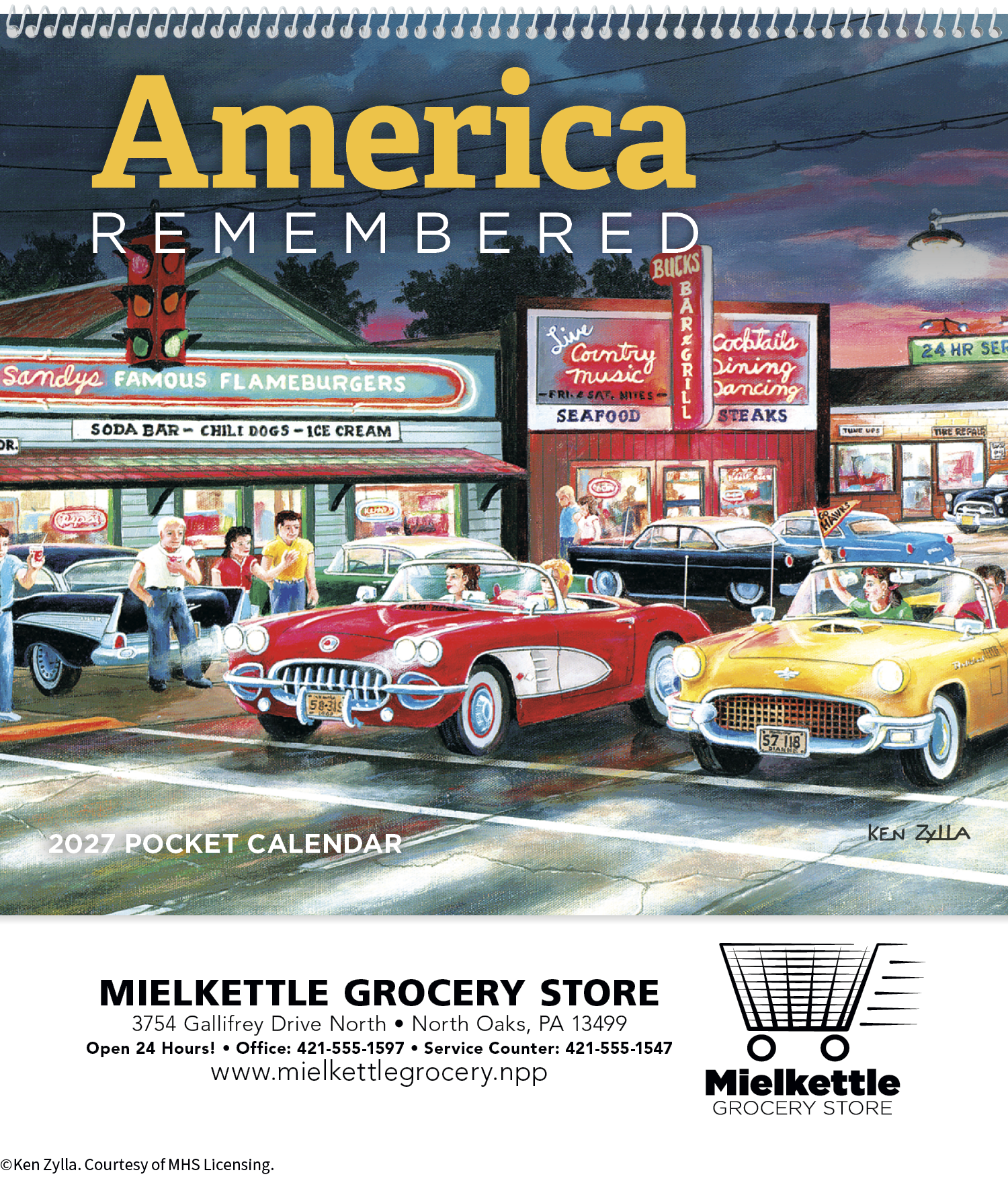 HotLine® Products America Remembered Pocket Calendar 23
