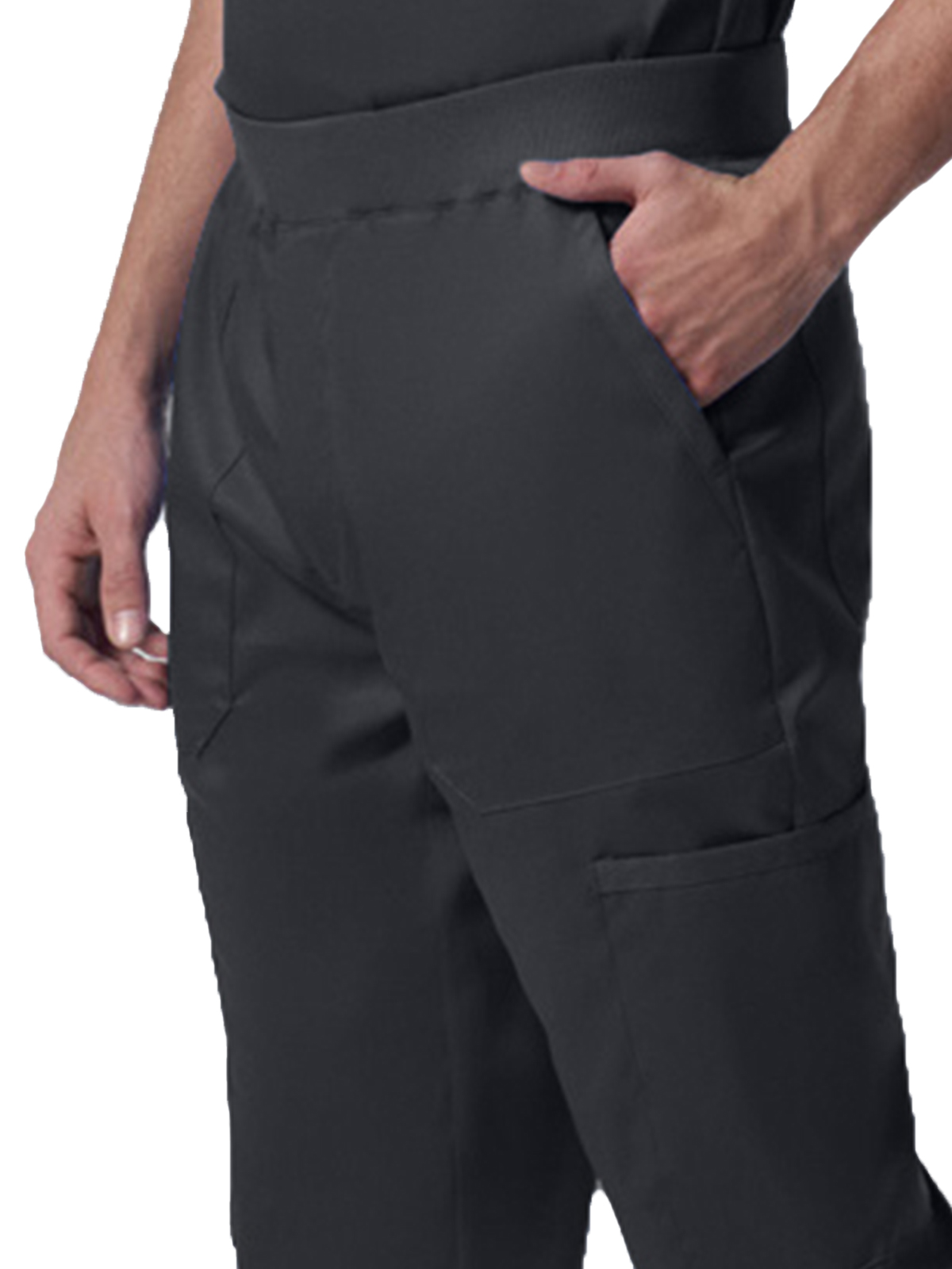 Landau - ProFlex - Men's Seven-Pocket Mid-Rise Rib-Knit Elastic Waist Jogger Pant 33