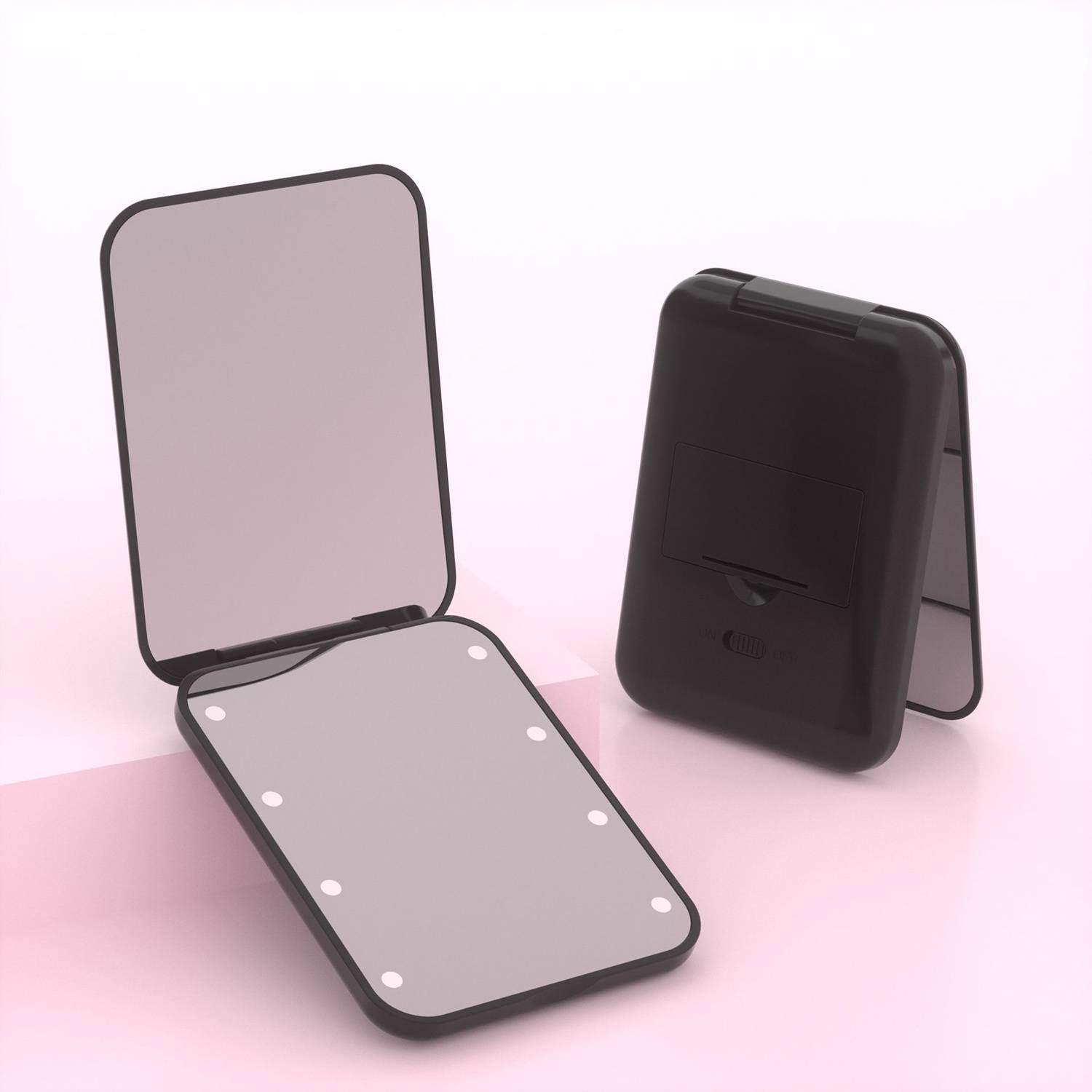 LED 1X/3X Magnification Foldable Pocket Mirror 5