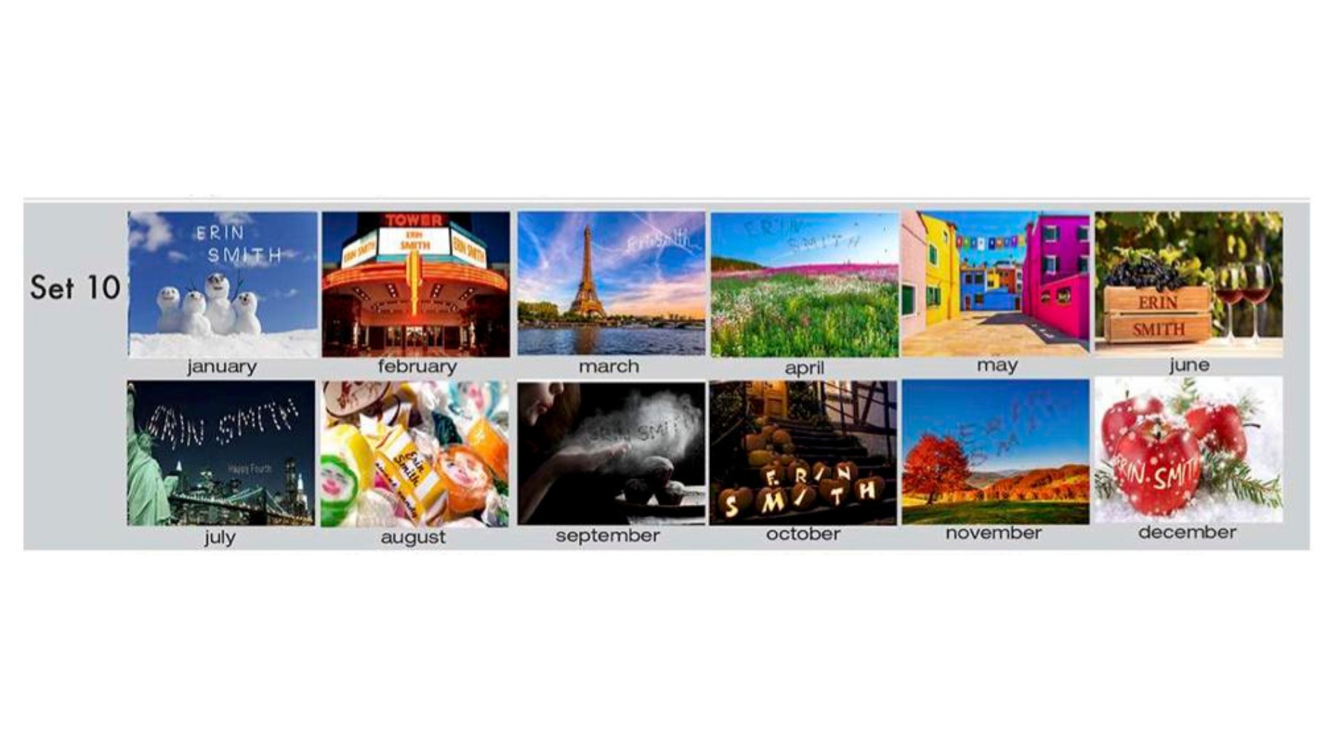 "In-the-Image" Personalized Tent Desk Calendar 22