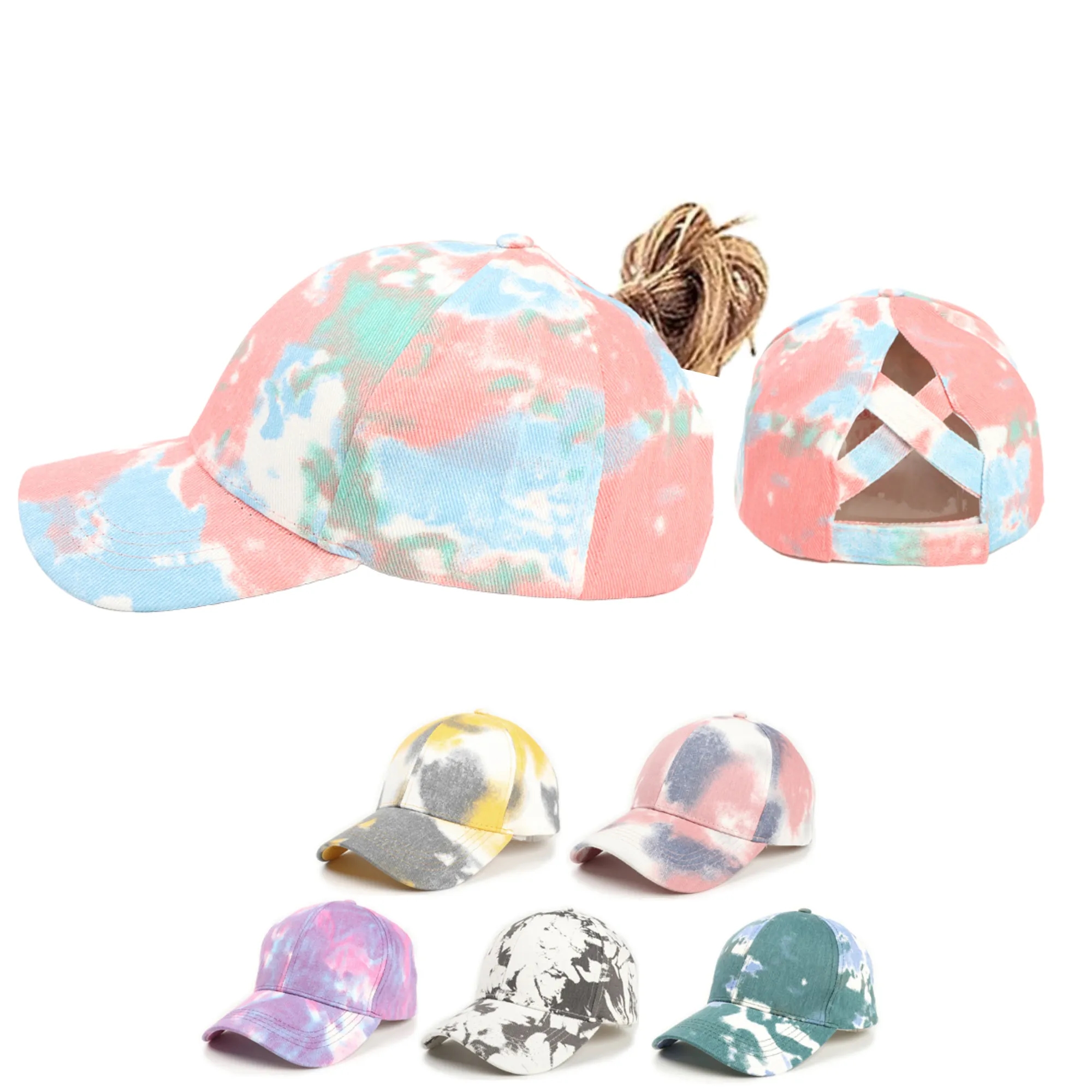 Criss Cross Ponytail Baseball Cap 3