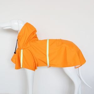 Reflective Large Dog Clothes Yellow Pet Dog Raincoat 8