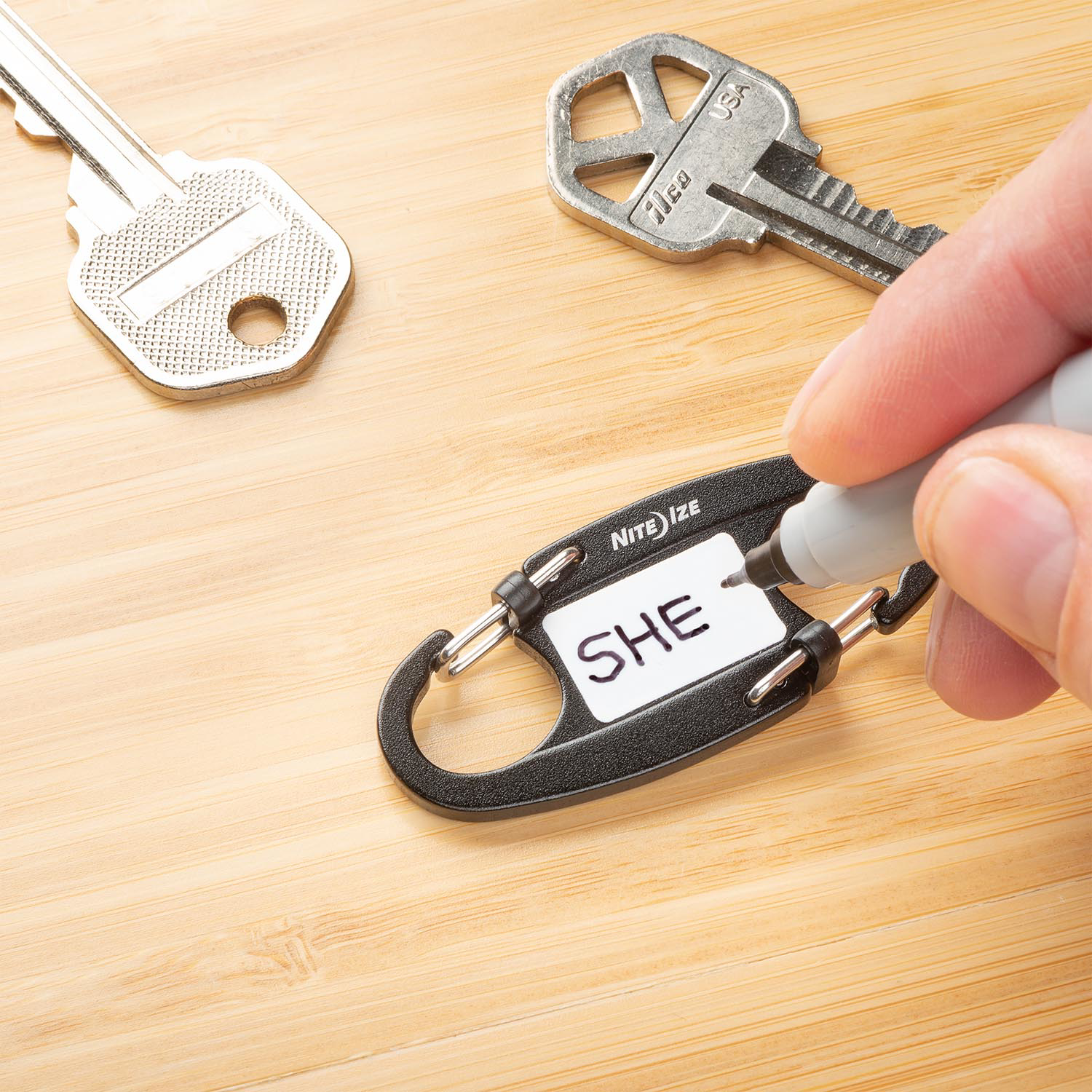 Nite Ize® IdentiKey™ SlideLock® Dual Carabiner 5