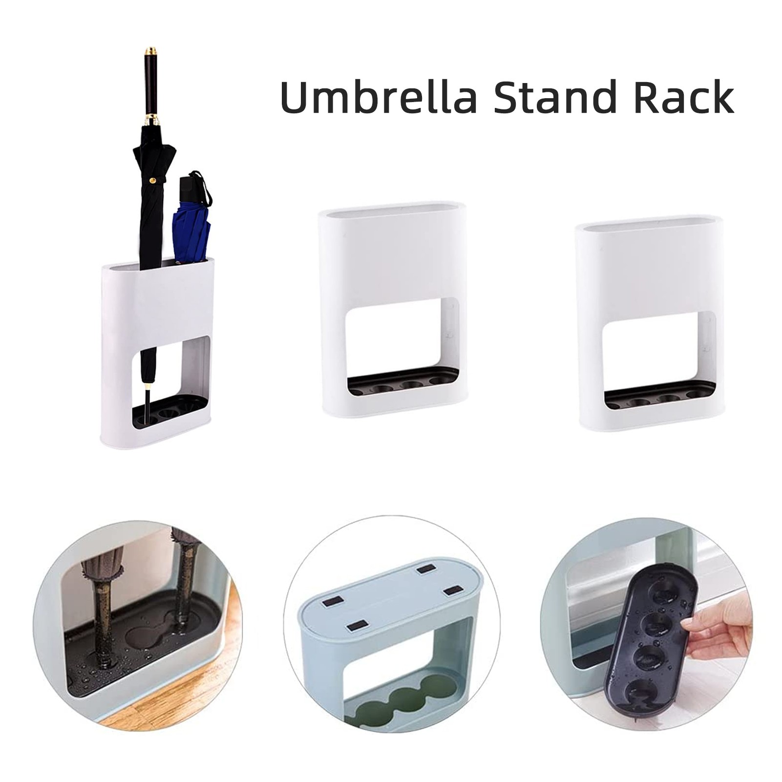 Small Umbrella Stand Rack Cane Holder with Drip Tray 2