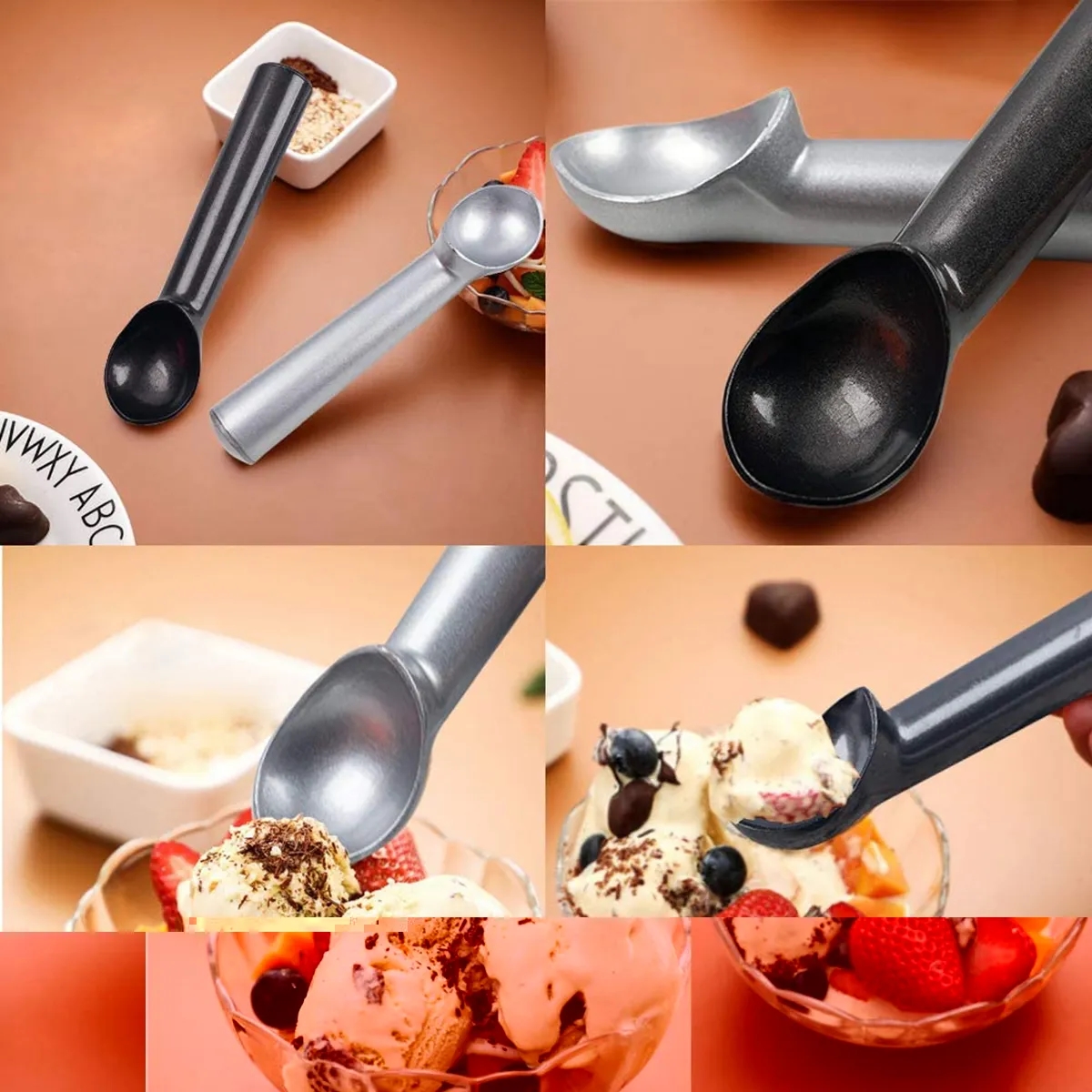 Nonstick Anti-Freeze Ice Cream Scooper 4