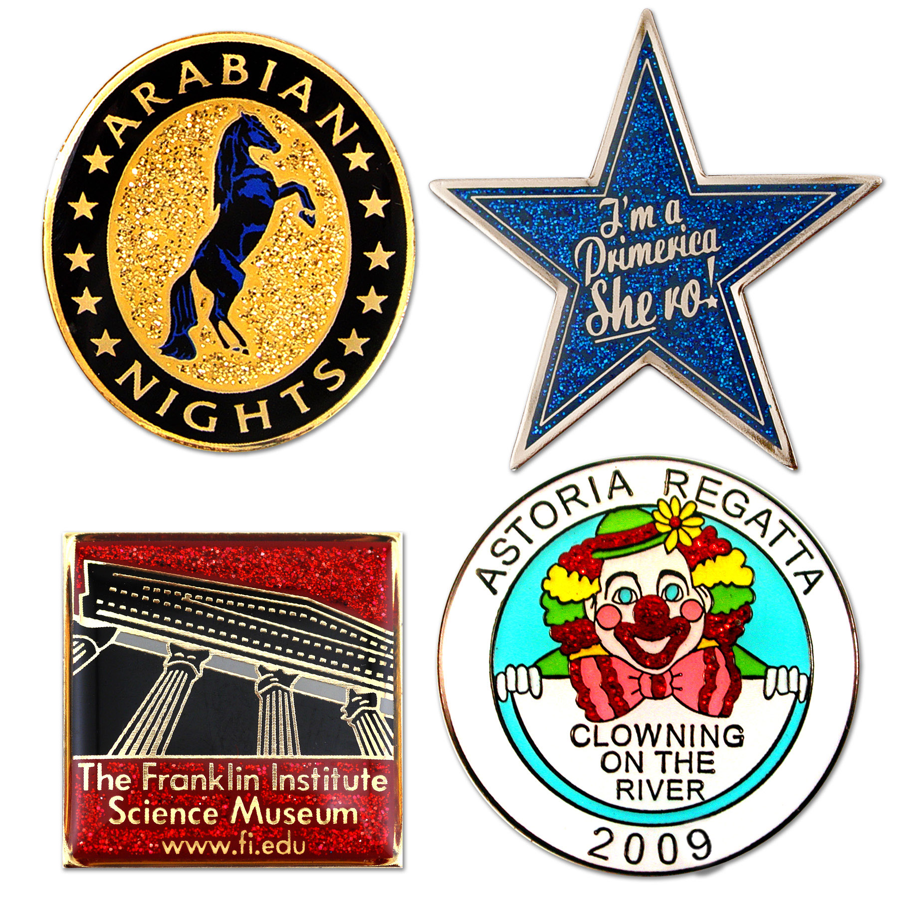 Glitter Enamel Lapel Pins 5