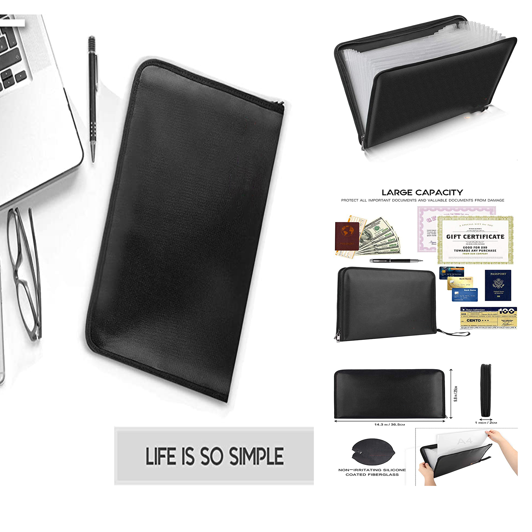 Fireproof And Waterproof Folder Bag