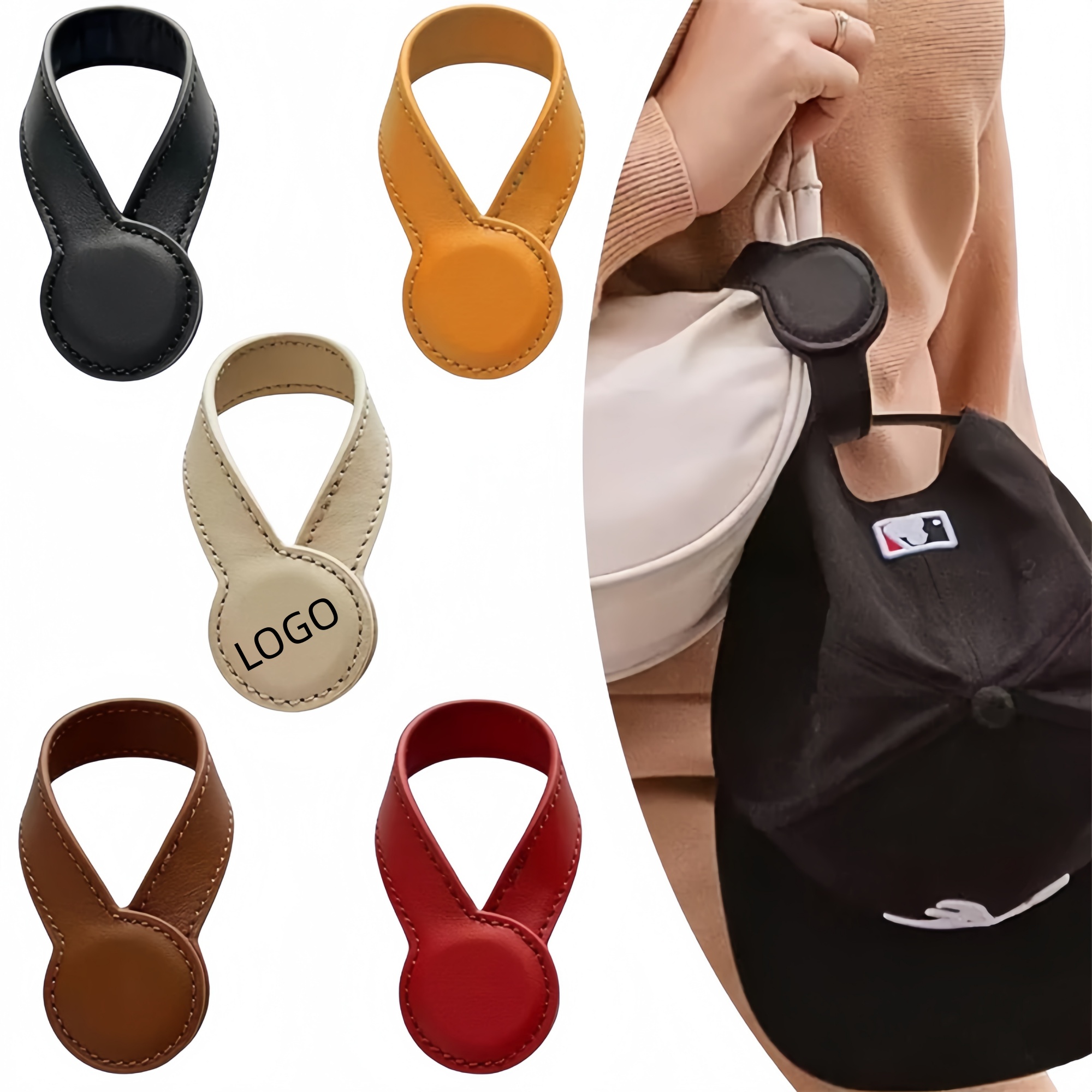 Leather Hat Clip With Magnet 2