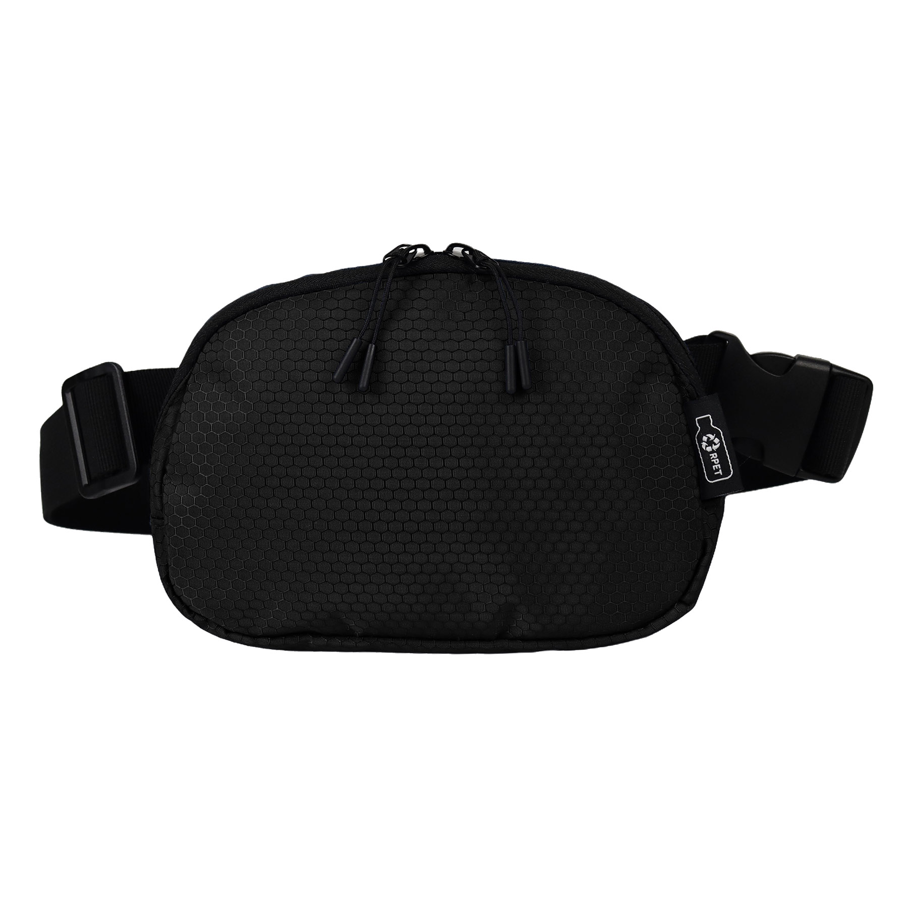Water-Resistant 100% RPET 420D PU layer Belt Bag w/Adjustable Strap 7