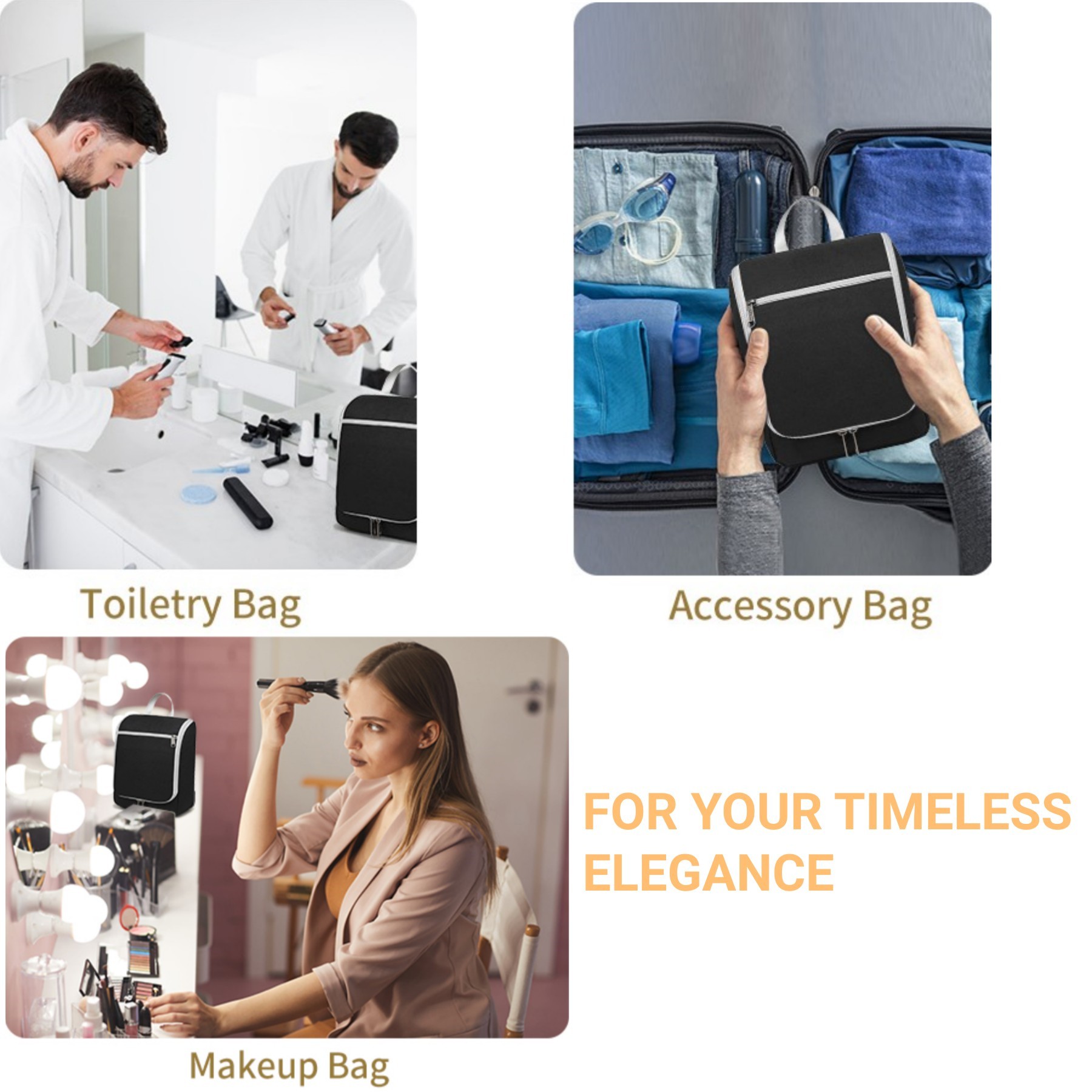Travel Toiletry Bag With Hanging Hook 5
