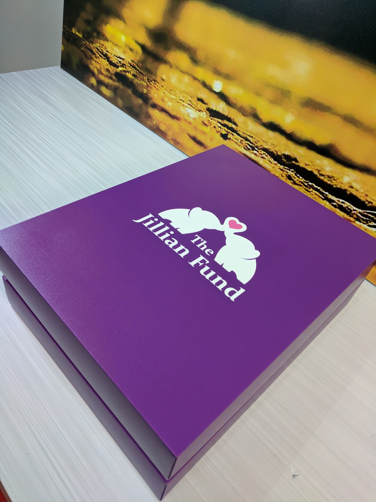 Custom Printed Full Color Hinged Soft Touch Luxury Gift Box - 9.5x12.5x2.625 3