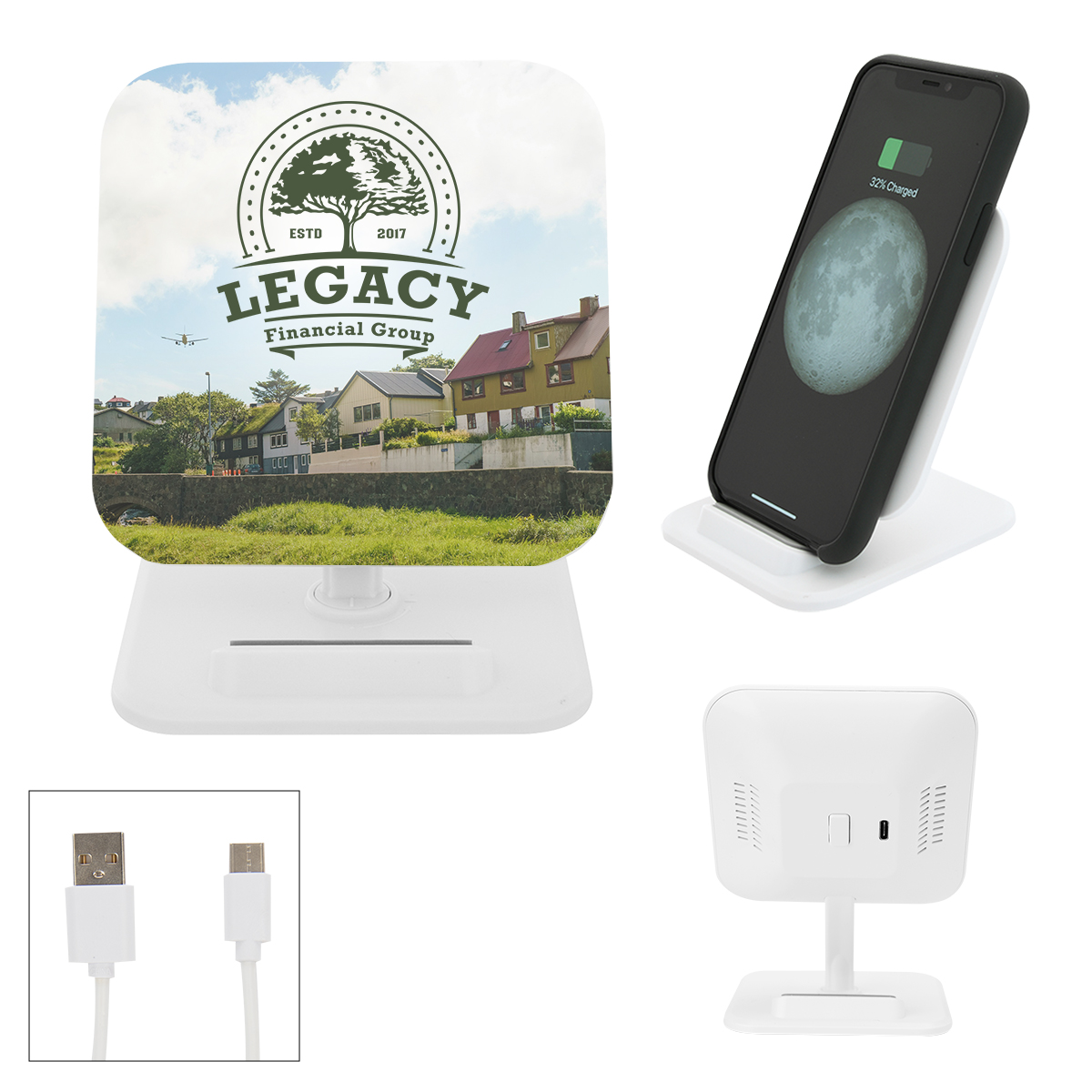 Wireless Charging Pad Phone Stand 2.0 3