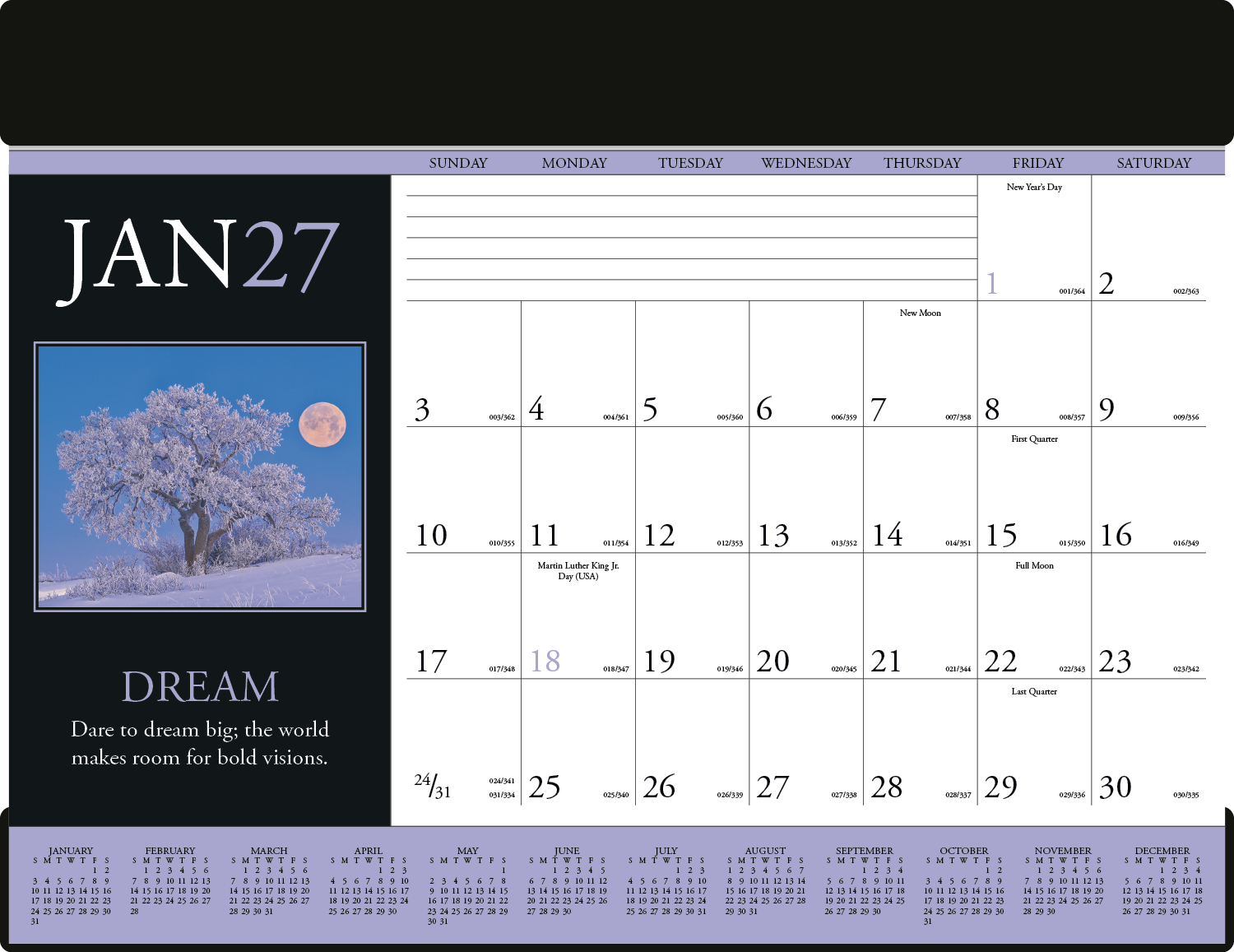 Triumph® Calendars Motivations Desk Pad 56