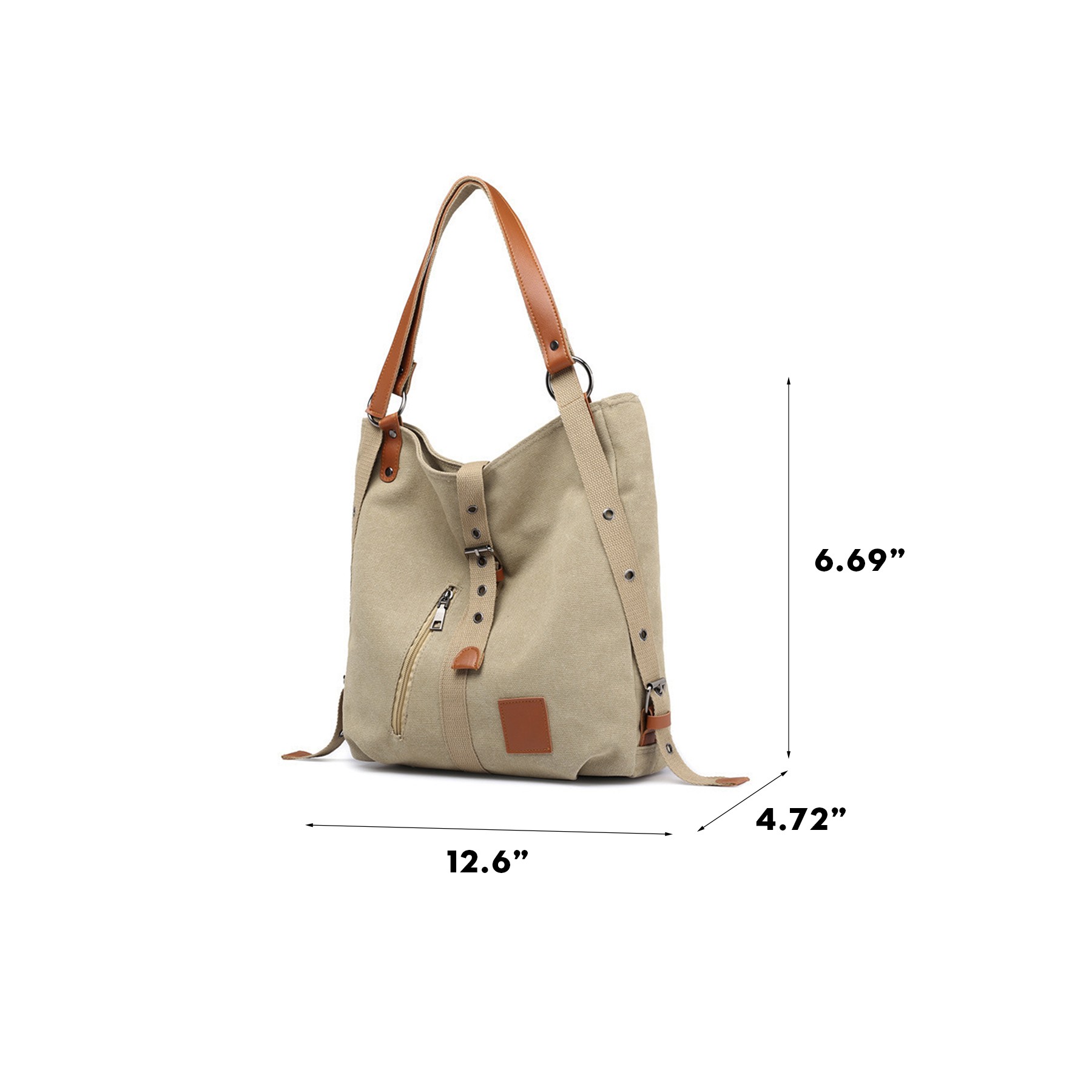 Vintage Canvas Shoulder Shopping Bag 4