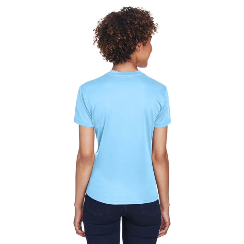 UltraClub Ladies' Cool & Dry Sport V-Neck T-Shirt 2