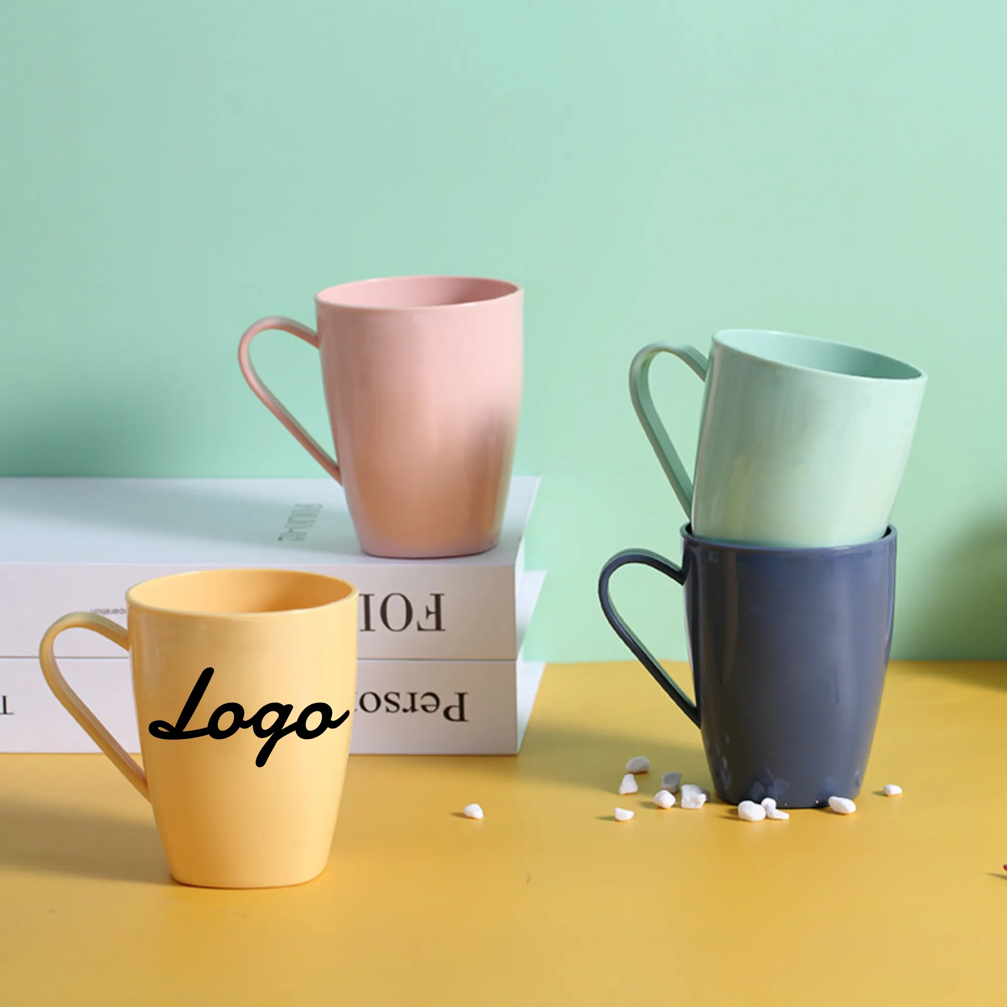 Half - Heart - shaped Handle Custom - Logo Tooth Cups