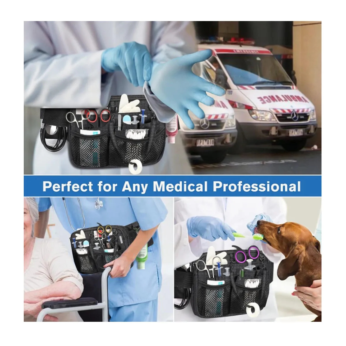 Multi Compartment Multifunctional Utility Nurse Fanny Pack 3
