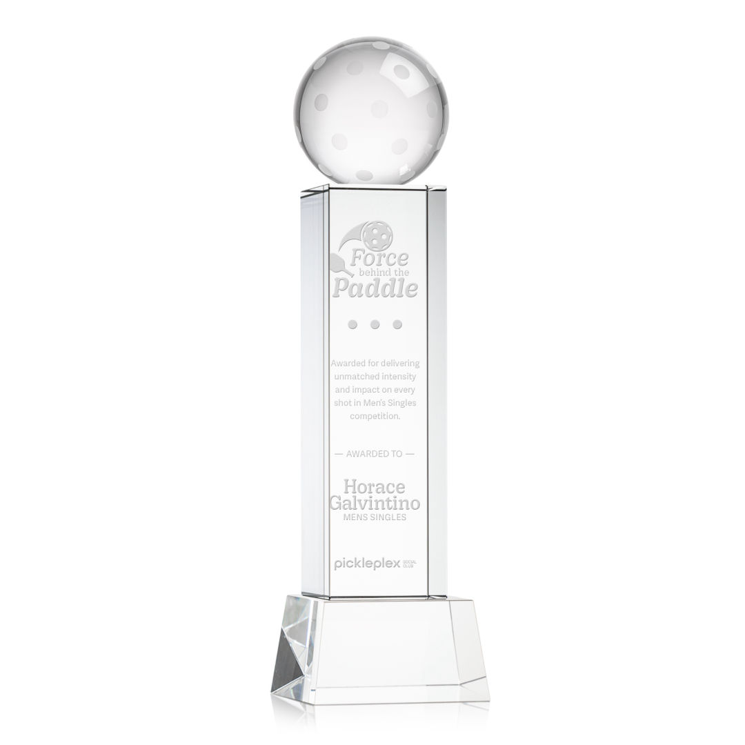 Pickleball Award on Belcroft Base - Clear