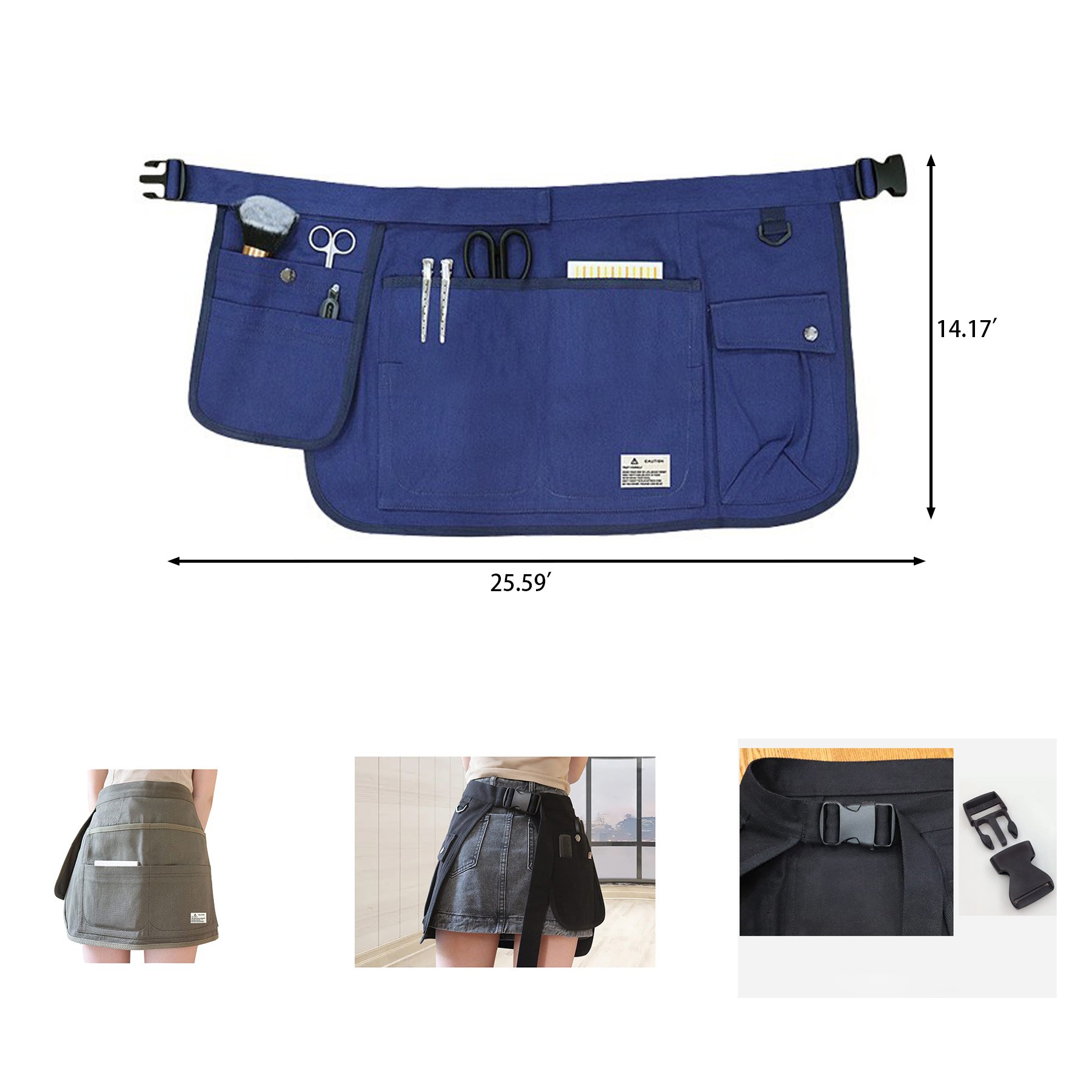 Waist Apron with Pockets 3