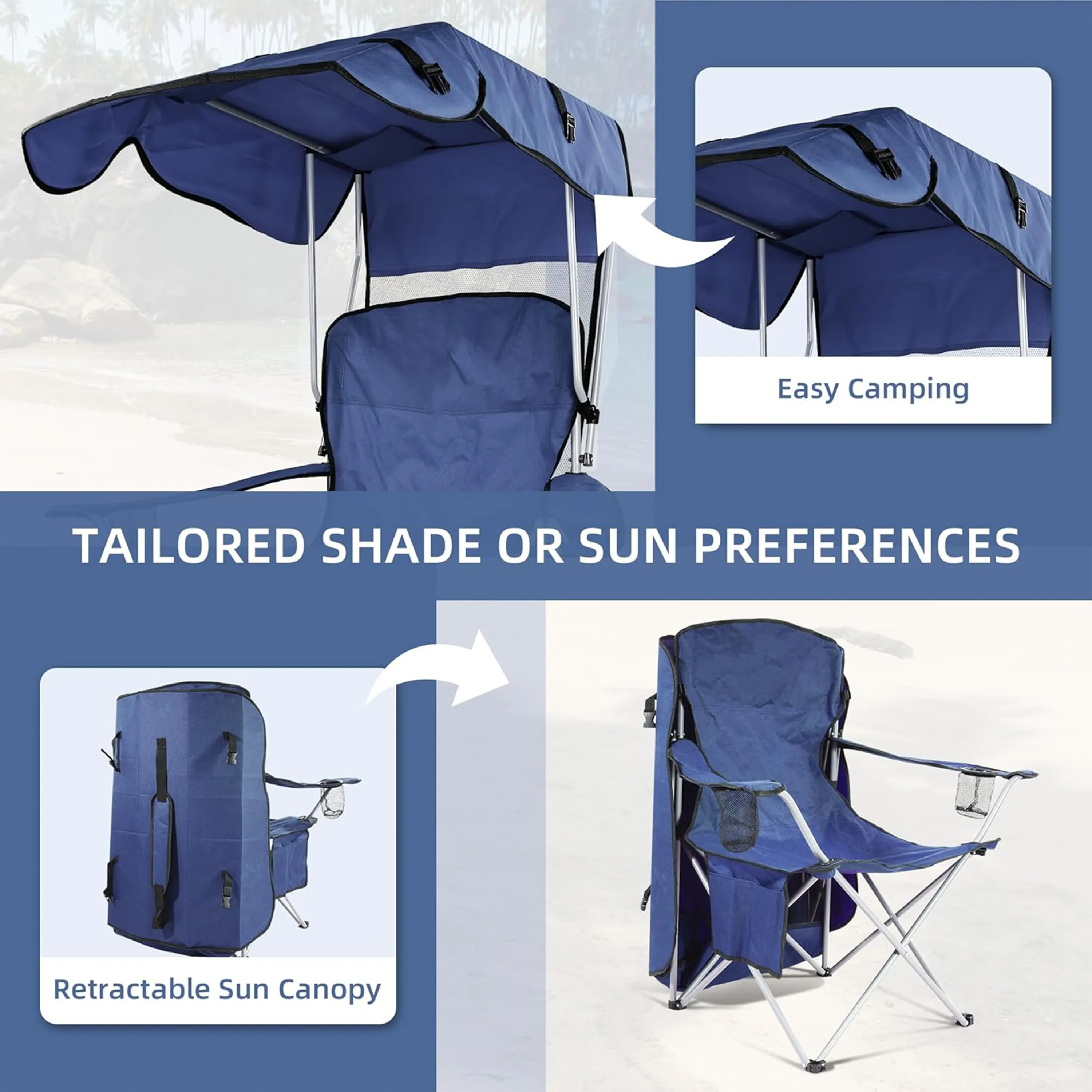 Camping Recliner Support with Carrying Bag 5