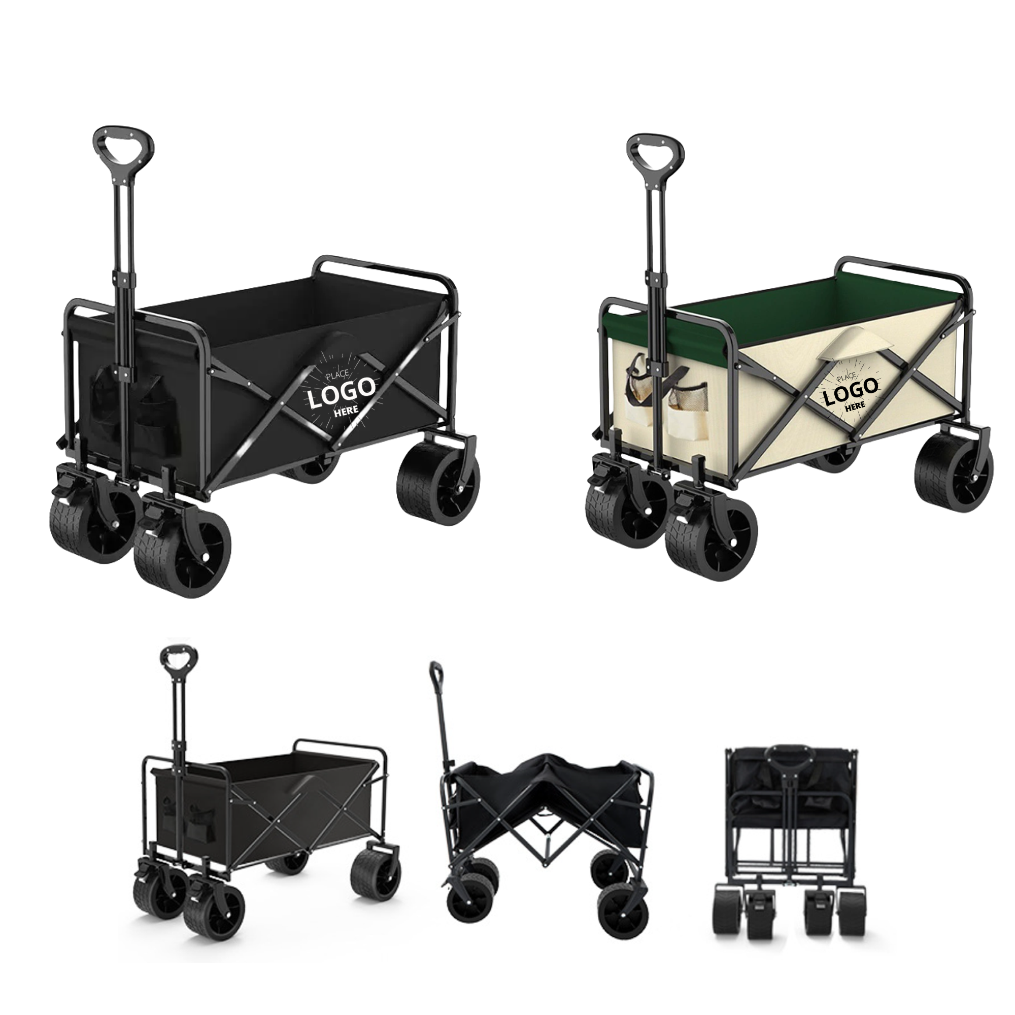 Folding Outdoor Camping Cart Utility Wagon 4