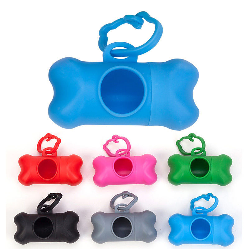 Bone Shaped Dog Poop Bag Holder With Dispenser 2