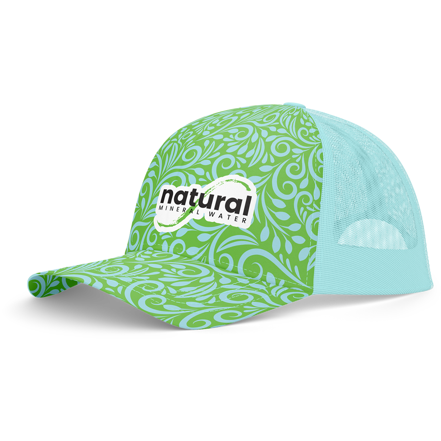 Premium Sublimation 5 Panel Mesh Back Trucker Cap - 1