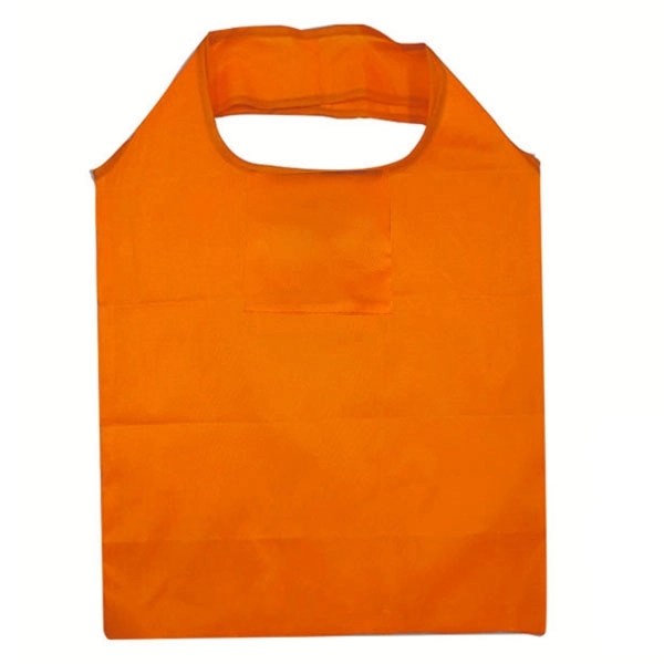 Reusable 190T Polyester Foldable Grocery Tote with Pouch 9