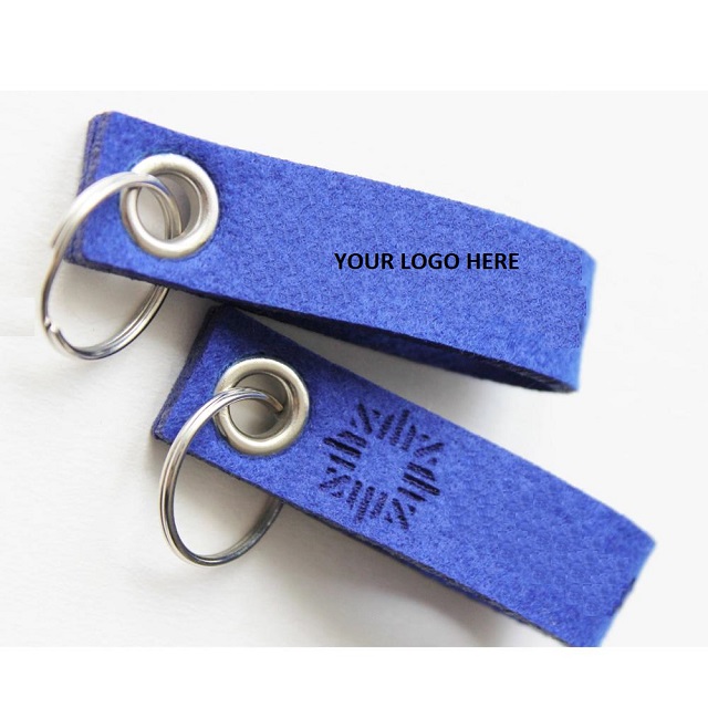 Metal Ring Felt Key Chain 2