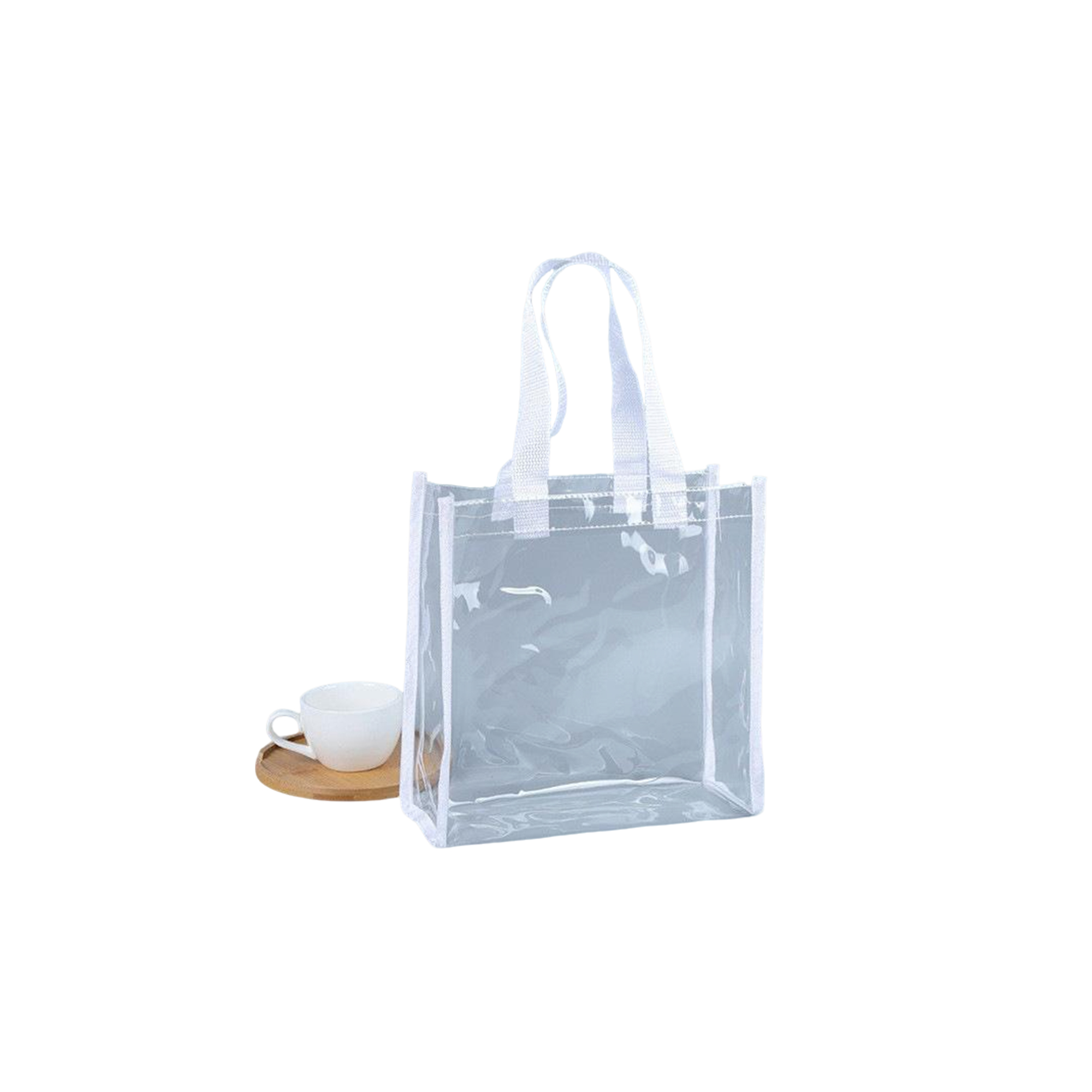 Clear PVC Stadium Tote Bag With Long Handles 10