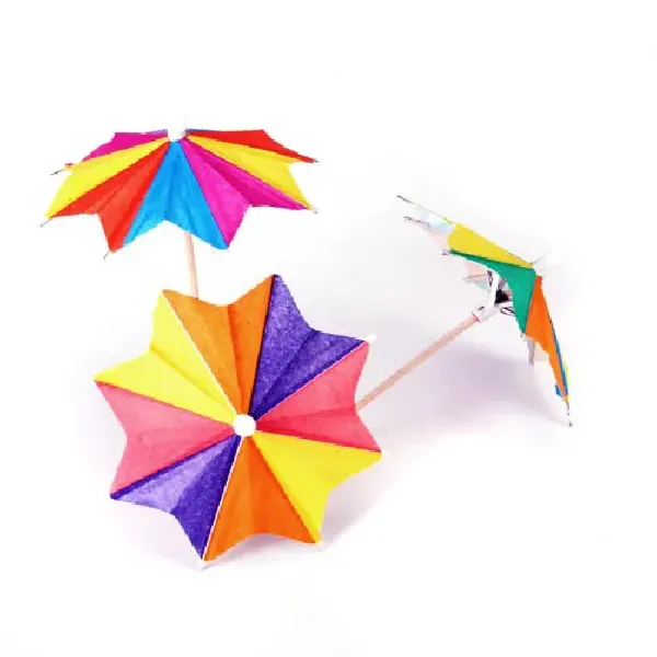 Mini Paper Parasols Cocktail Umbrella 4