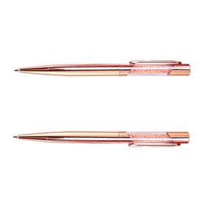 Plated Metal Color Pen With Crystal 37