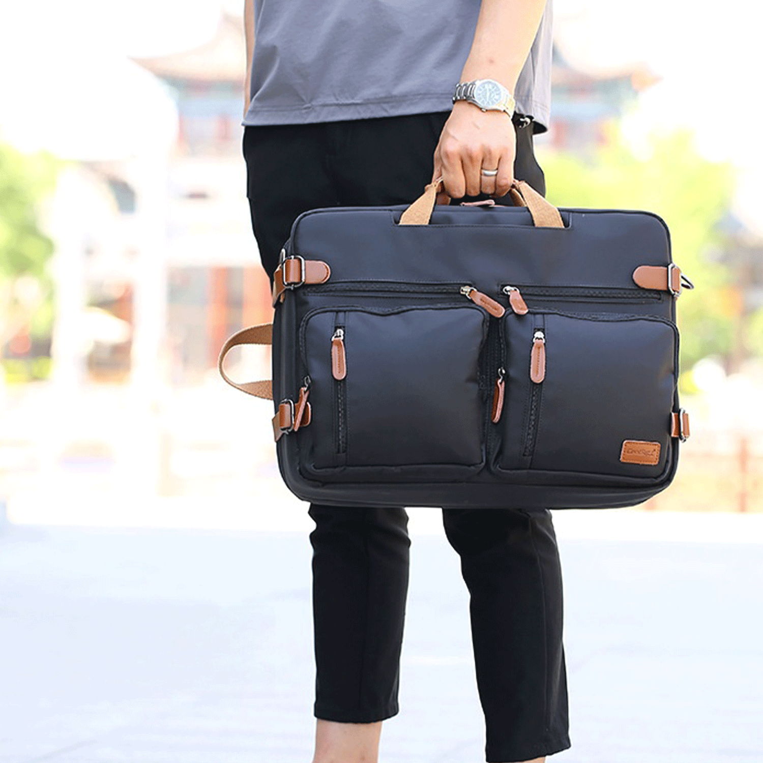 15.6 inch Polyester Laptop Briefcase messenger bag 18