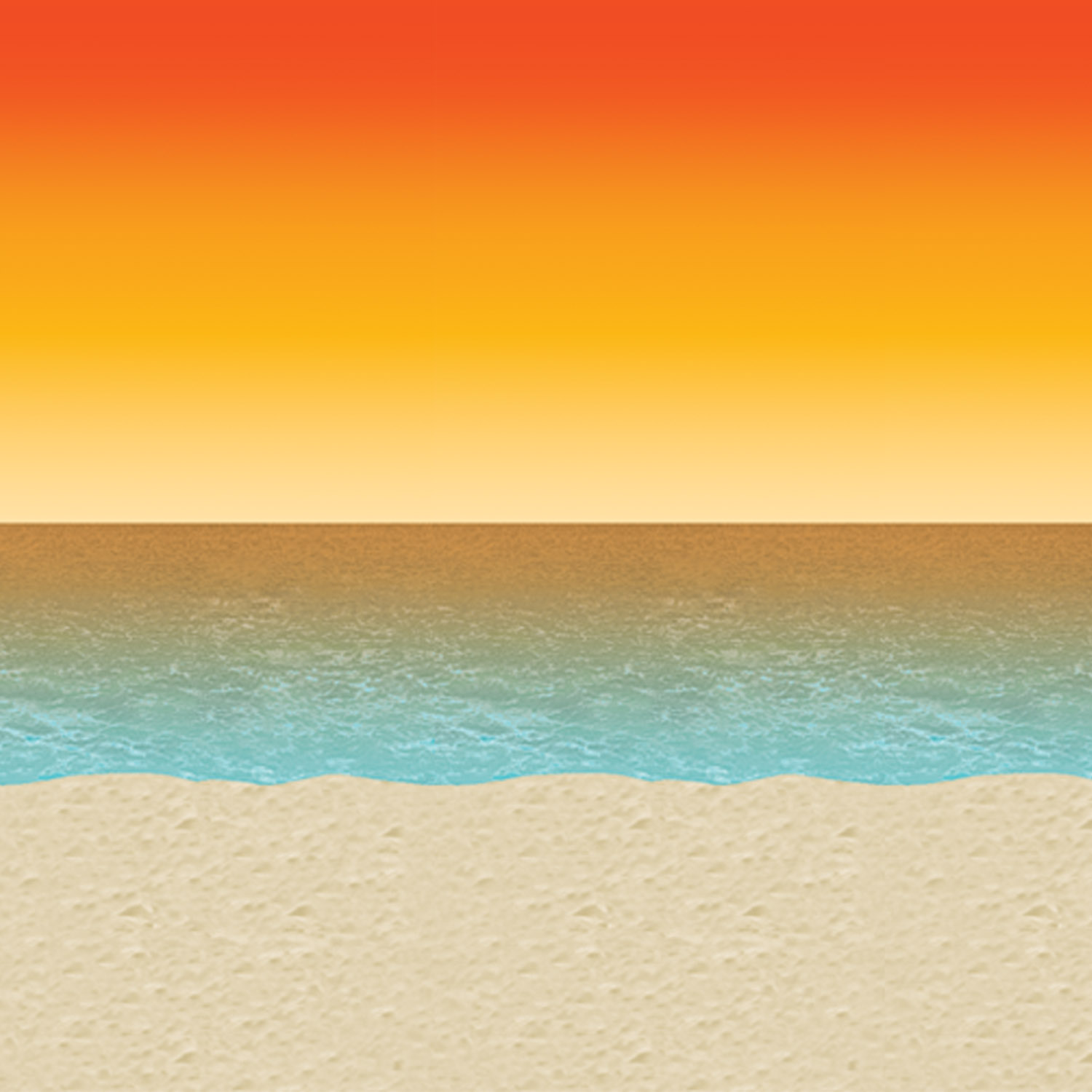 Luau Sunset Backdrop Decoration