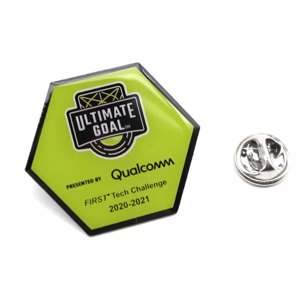 Custom Full Color Lapel Pin - 1" 2
