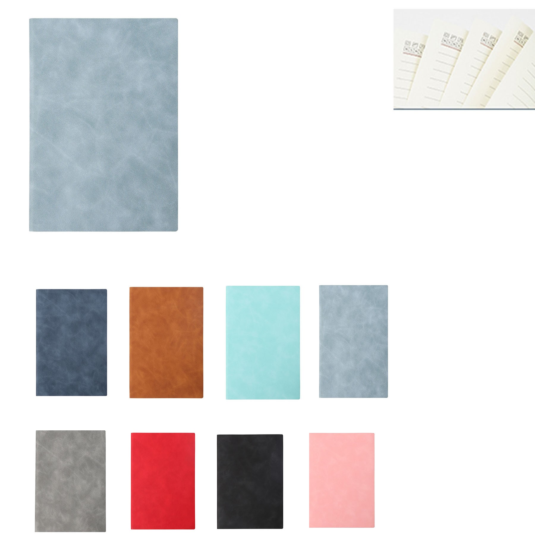 Calfskin Textured Notebook 3