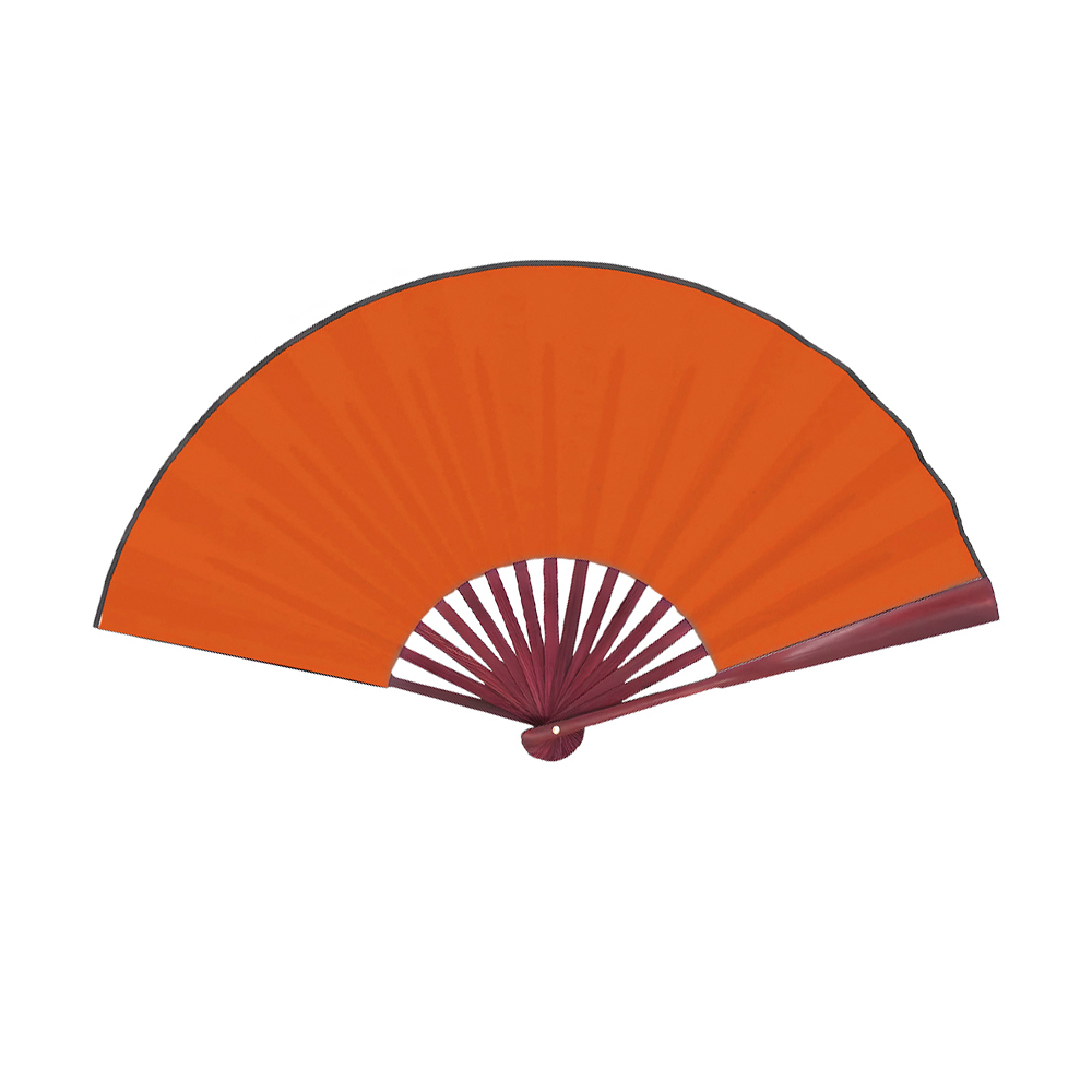 Traditional Bamboo Hand Fan - Premium Silky Fabric 3