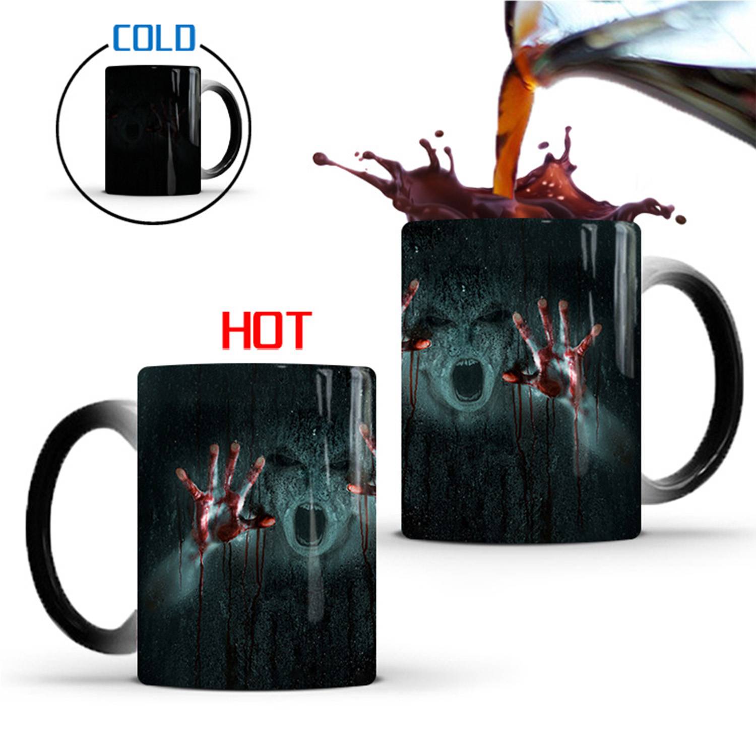11oz Color-changing Ceramic Mugs for Halloween Gift 2