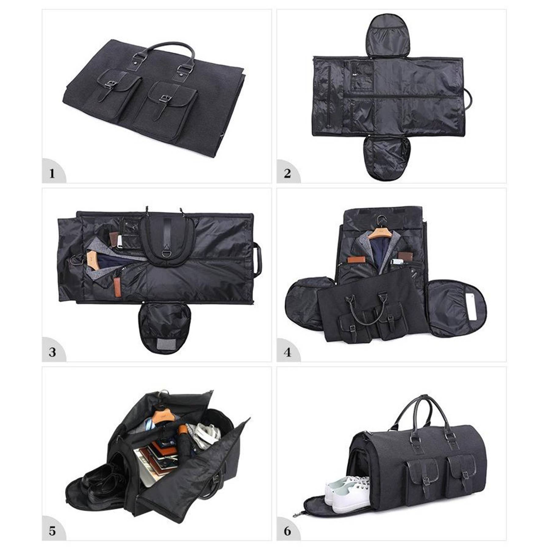 Oxford waterproof Carry on Travel Garment Suit Duffle Bag 2