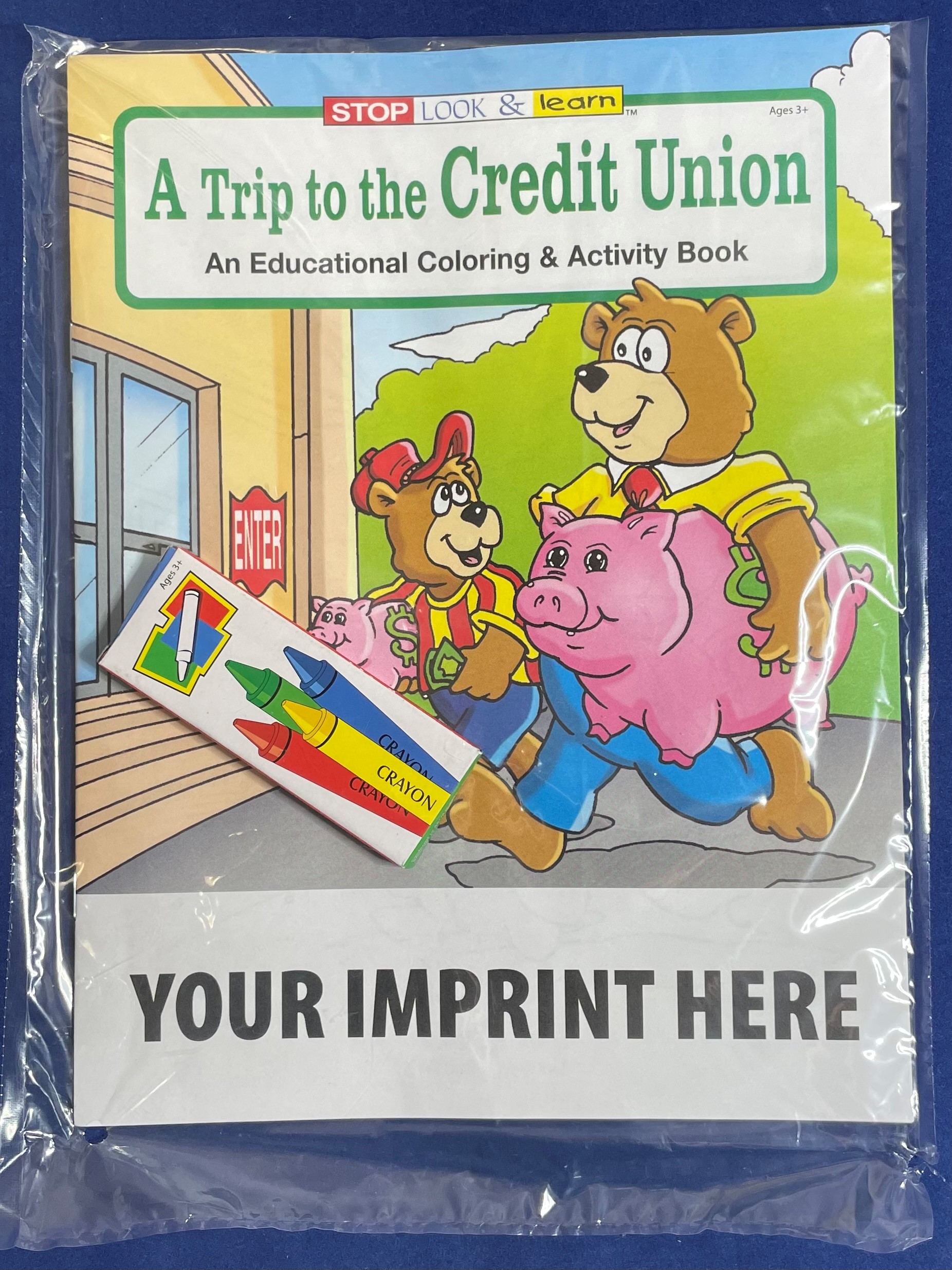 COLORING SET - A Trip to the Credit Union Coloring Book Fun Pack 1