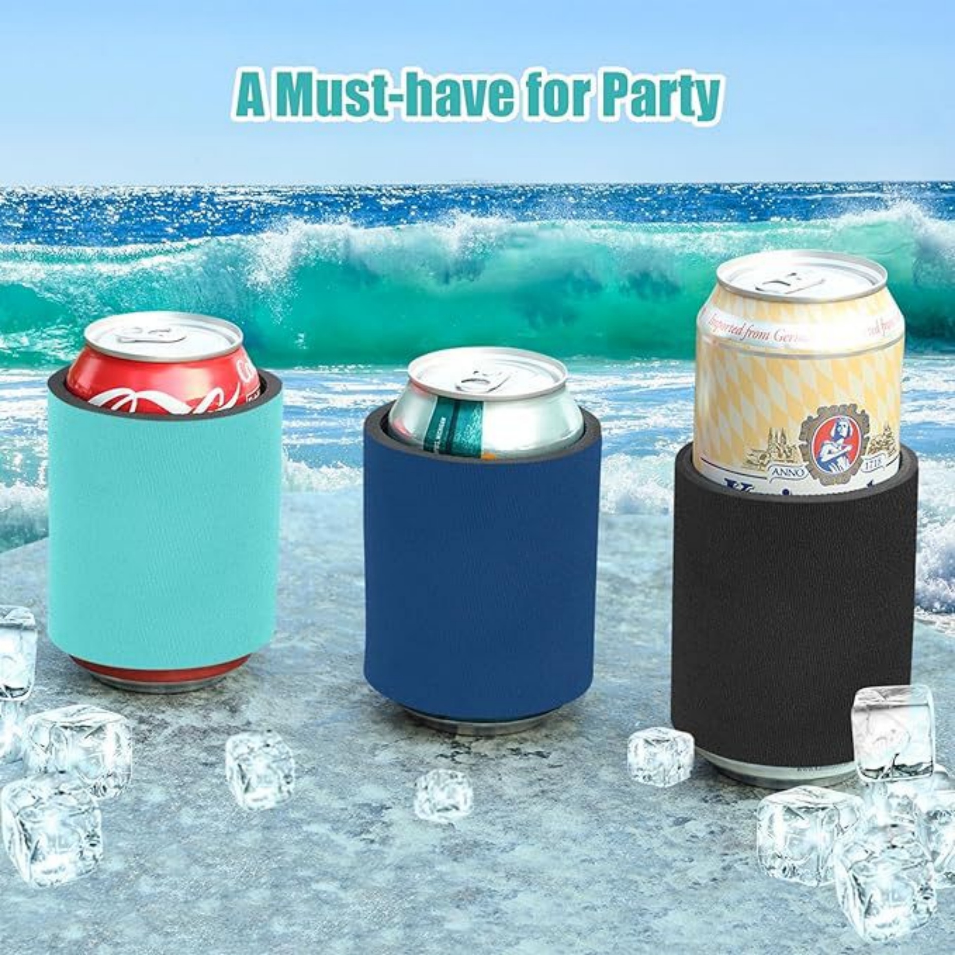 Neoprene Slap Wrap Can Cooler Sleeve Holder 7