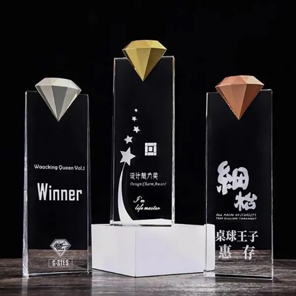 Personalized Crystal Diamond Trophy 5