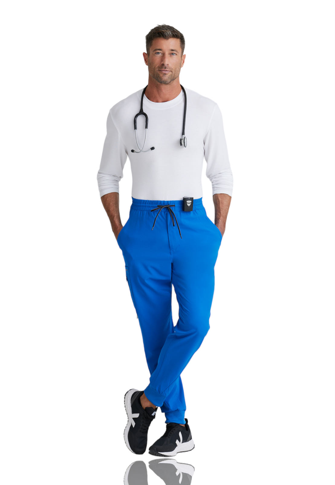 Barco One - Men's Six-Pocket Drawcord Waist Vortex Jogger Scrub Pant 6