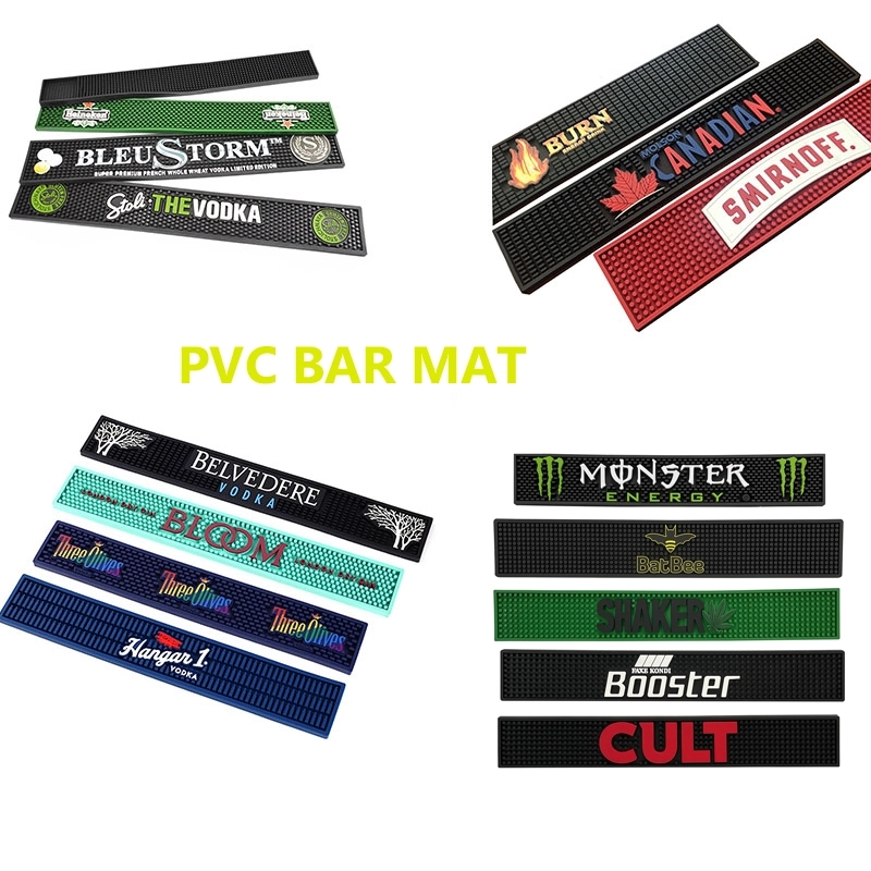 PVC Bar Mat with Custom Brand Printed 2
