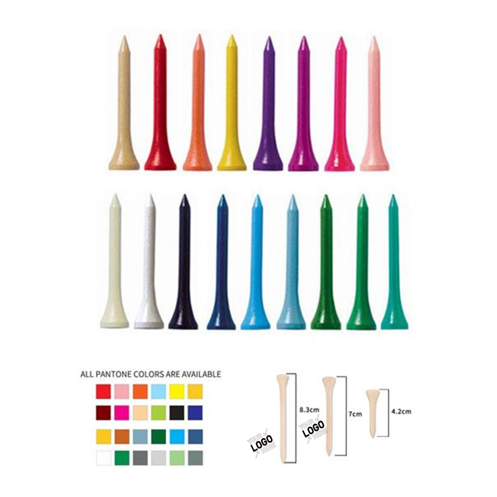 Golf Tees Professional Natural Wood 3